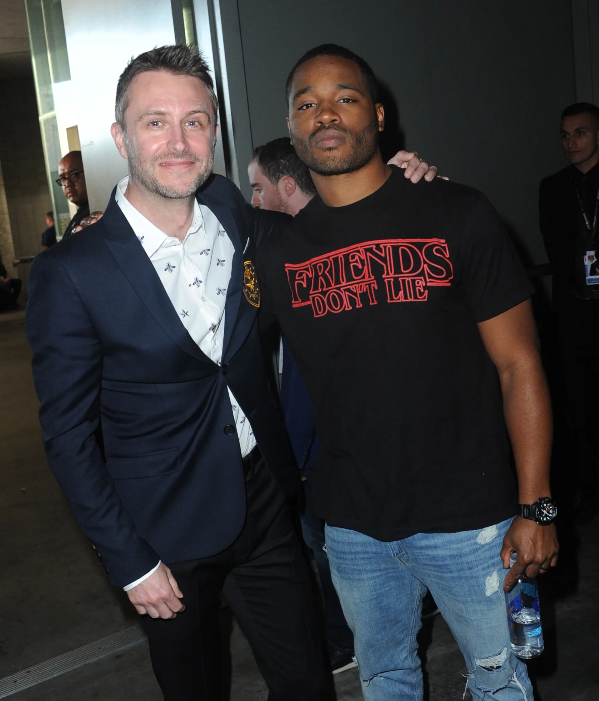 Chris Hardwick and Ryan Coogler at an event for Black Panther (2018)