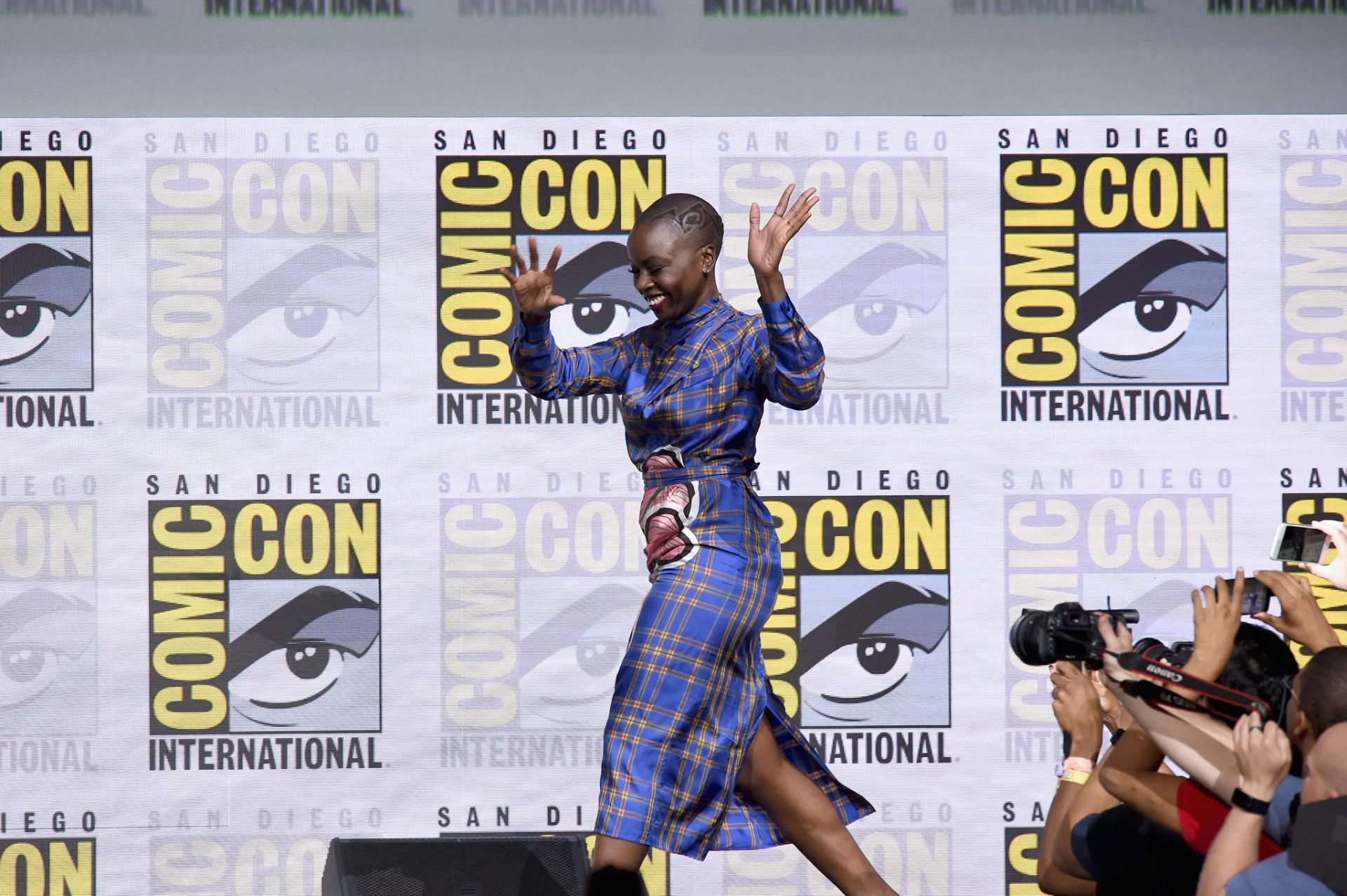 Danai Gurira at an event for Black Panther (2018)