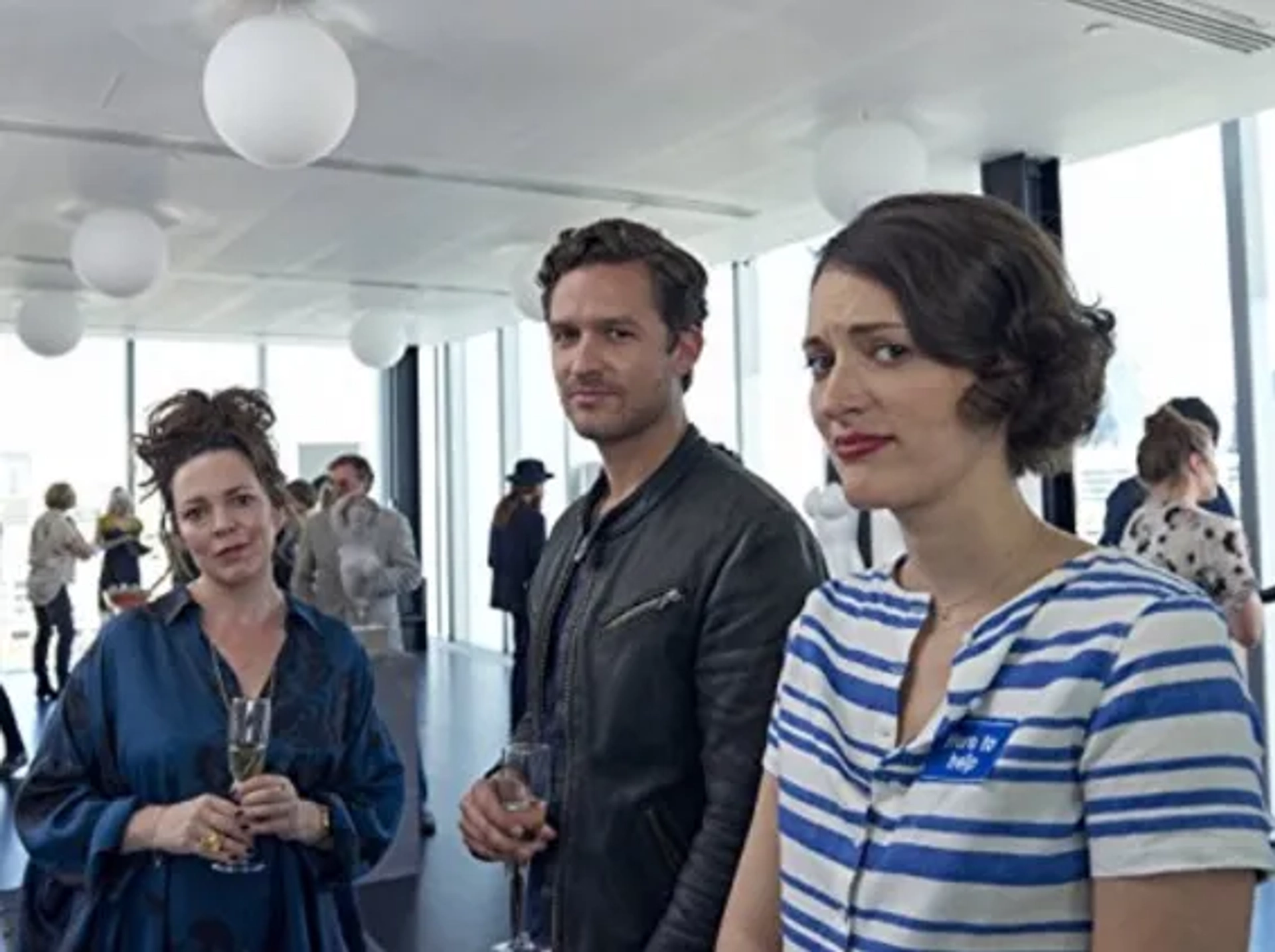 Olivia Colman, Ben Aldridge, and Phoebe Waller-Bridge in Fleabag (2016)