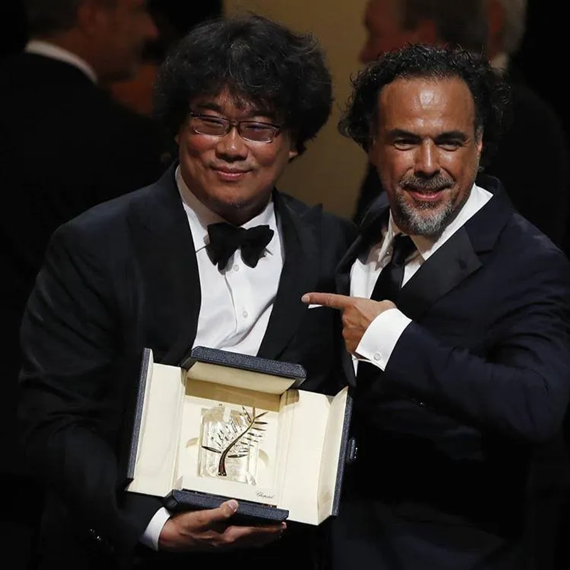 Bong Joon Ho and Alejandro G. Iñárritu at an event for Parasite (2019)