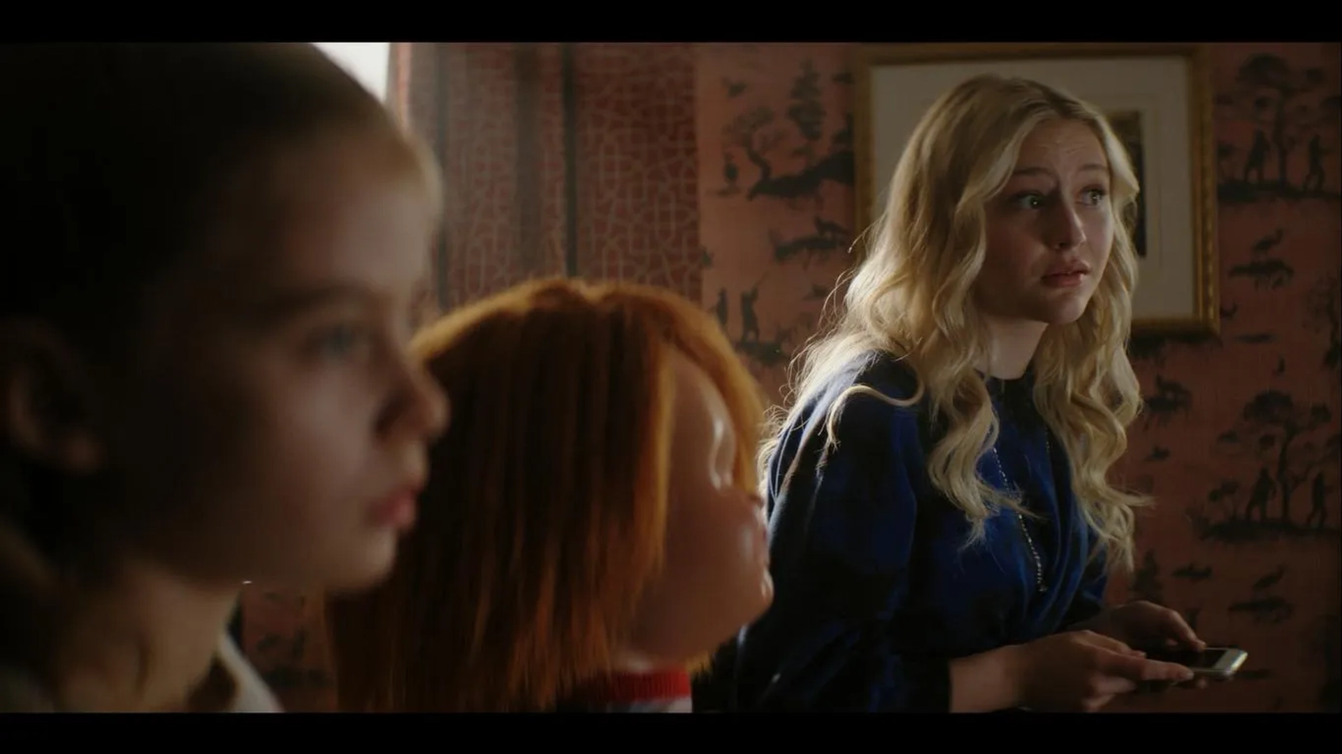 Alyvia Alyn Lind and Carina Battrick in Chucky: I Like to Be Hugged (2021)