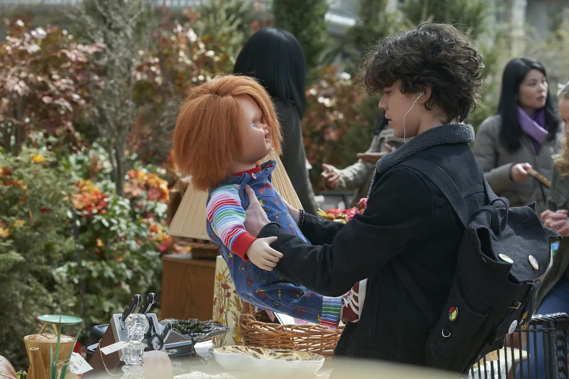 Brad Dourif and Zackary Arthur in Chucky (2021)