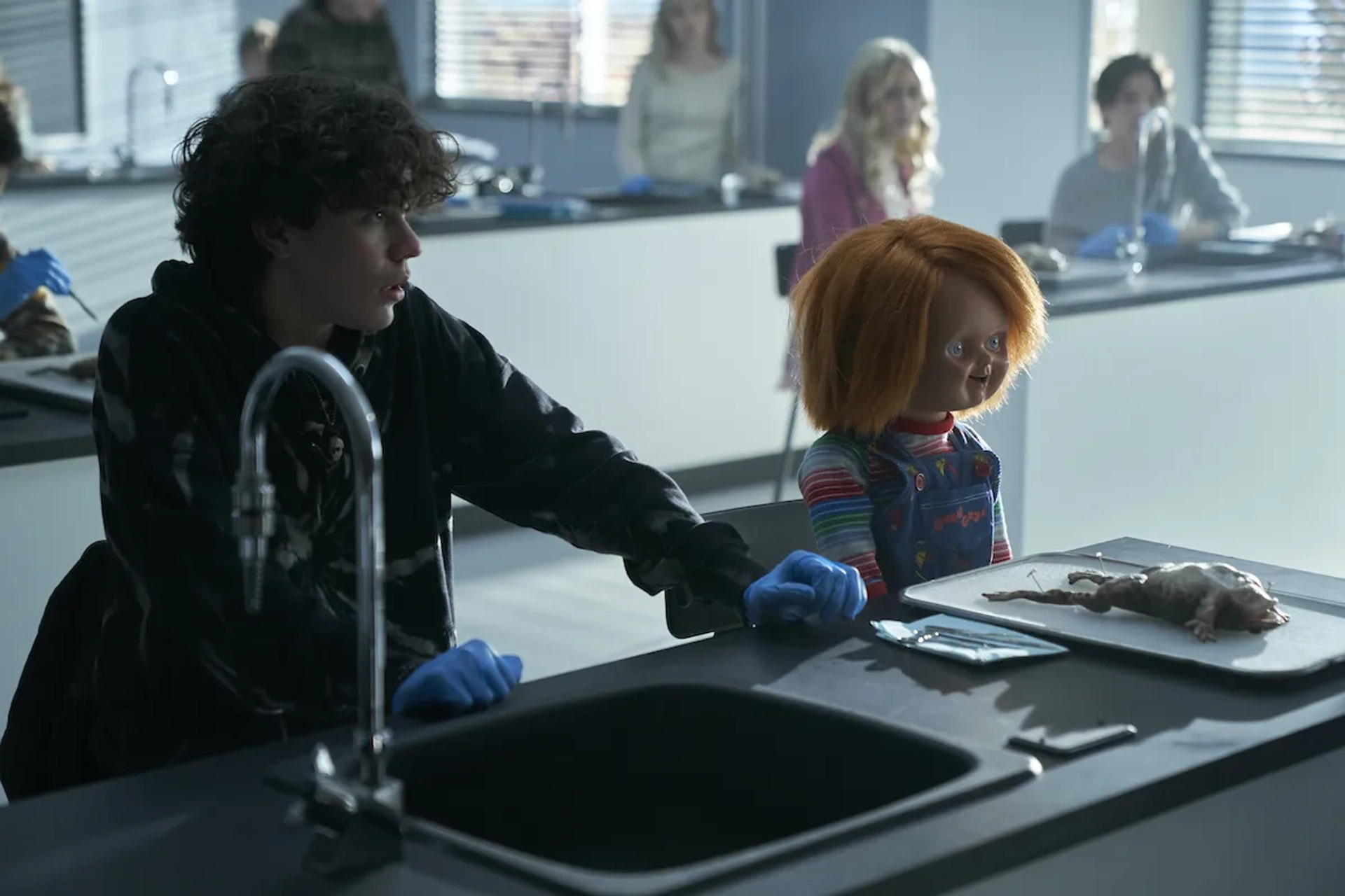 Brad Dourif and Zackary Arthur in Chucky (2021)