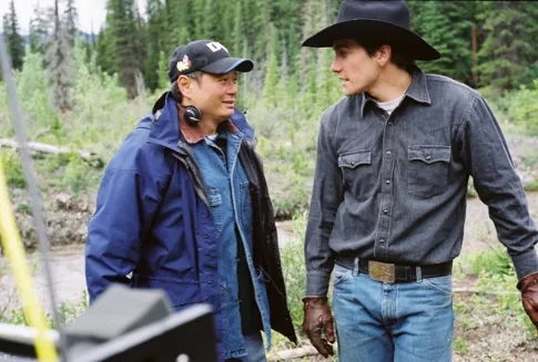 Ang Lee and Jake Gyllenhaal in Brokeback Mountain (2005)
