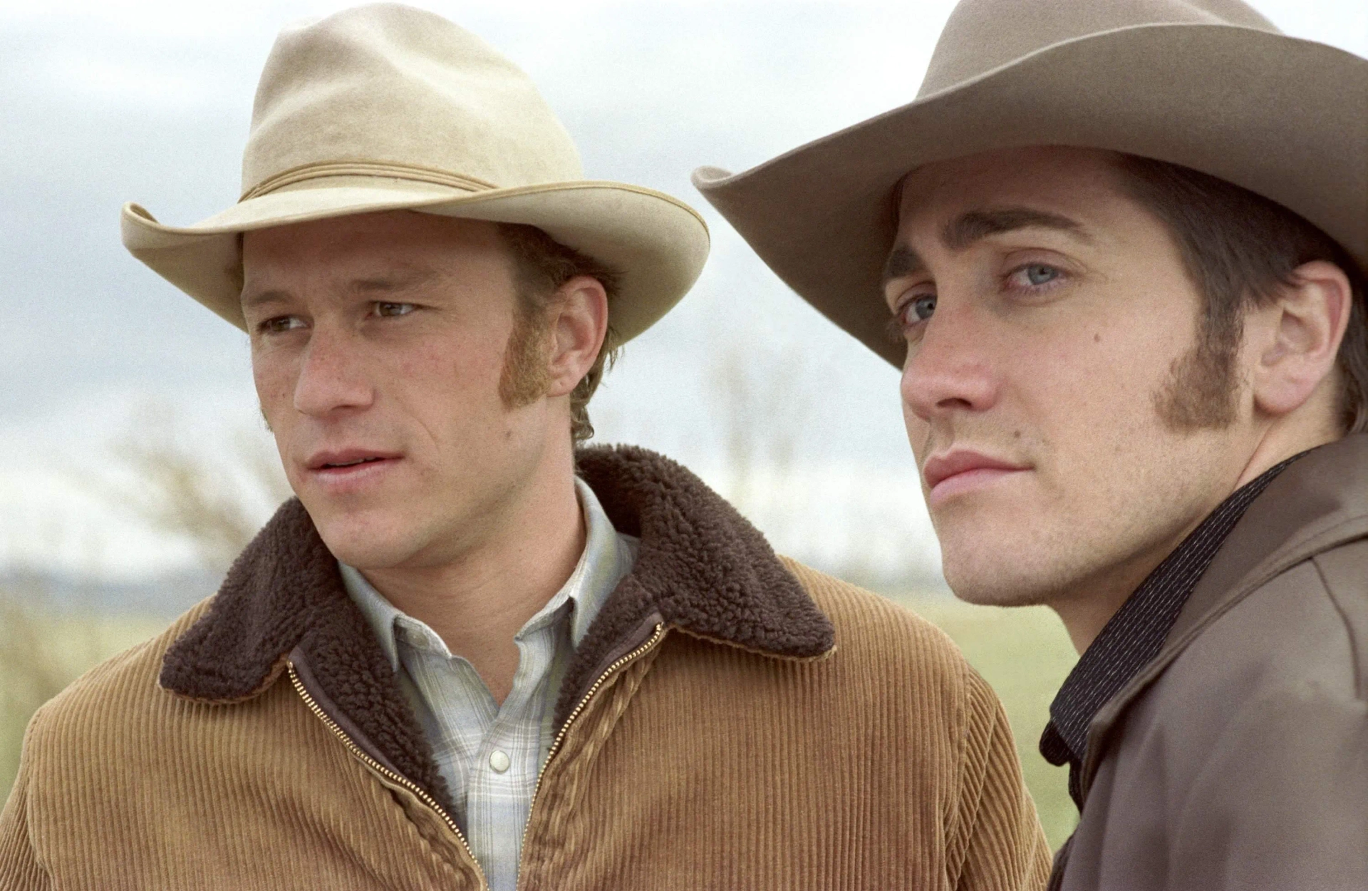 Heath Ledger and Jake Gyllenhaal in Brokeback Mountain (2005)