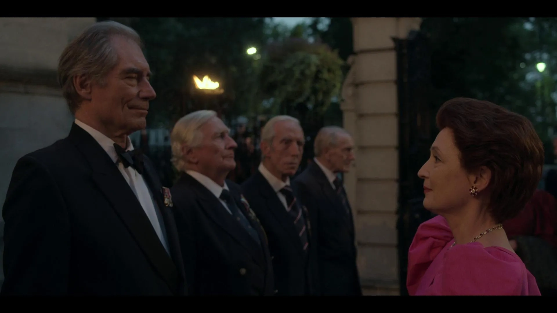 Timothy Dalton and Lesley Manville in The Crown: Annus Horribilis (2022)