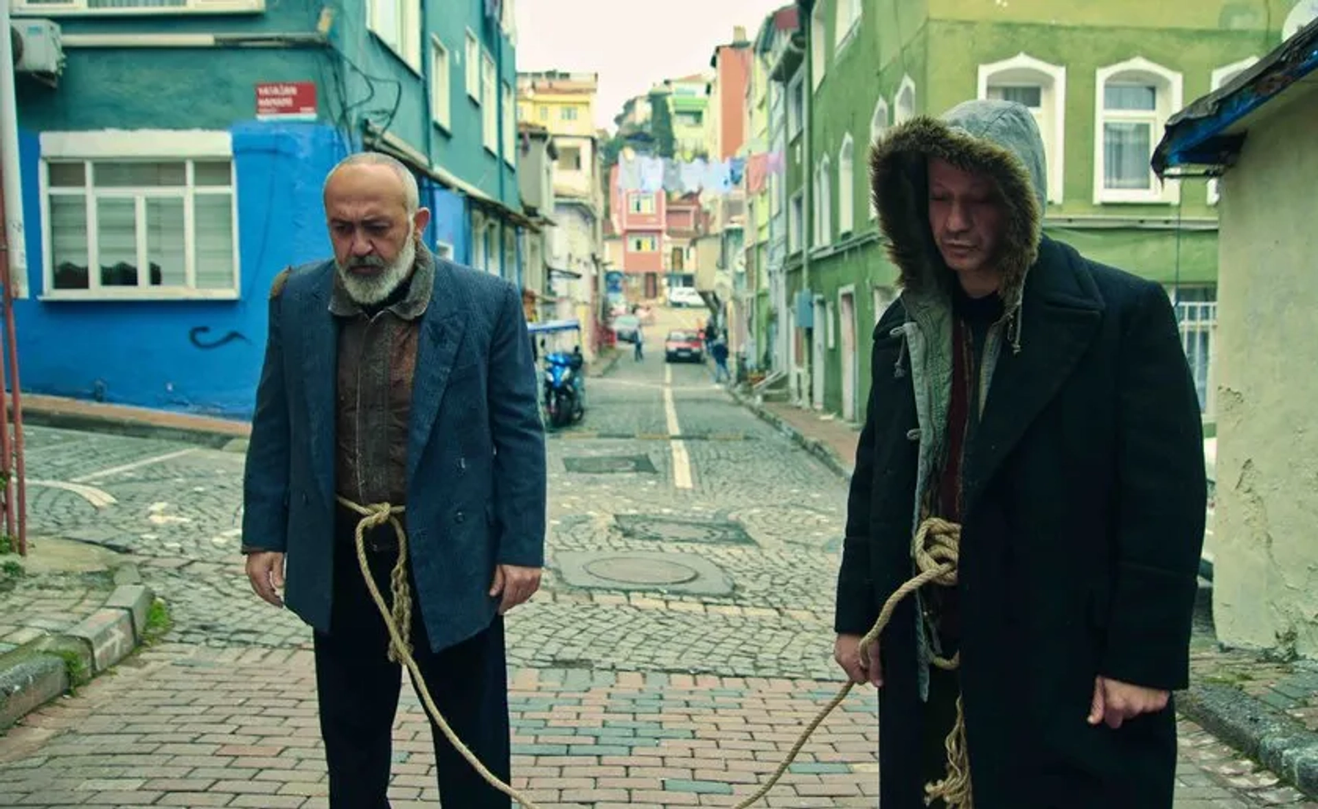 Riza Kocaoglu and Kadir Çermik in The Pit: EfYam (2021)