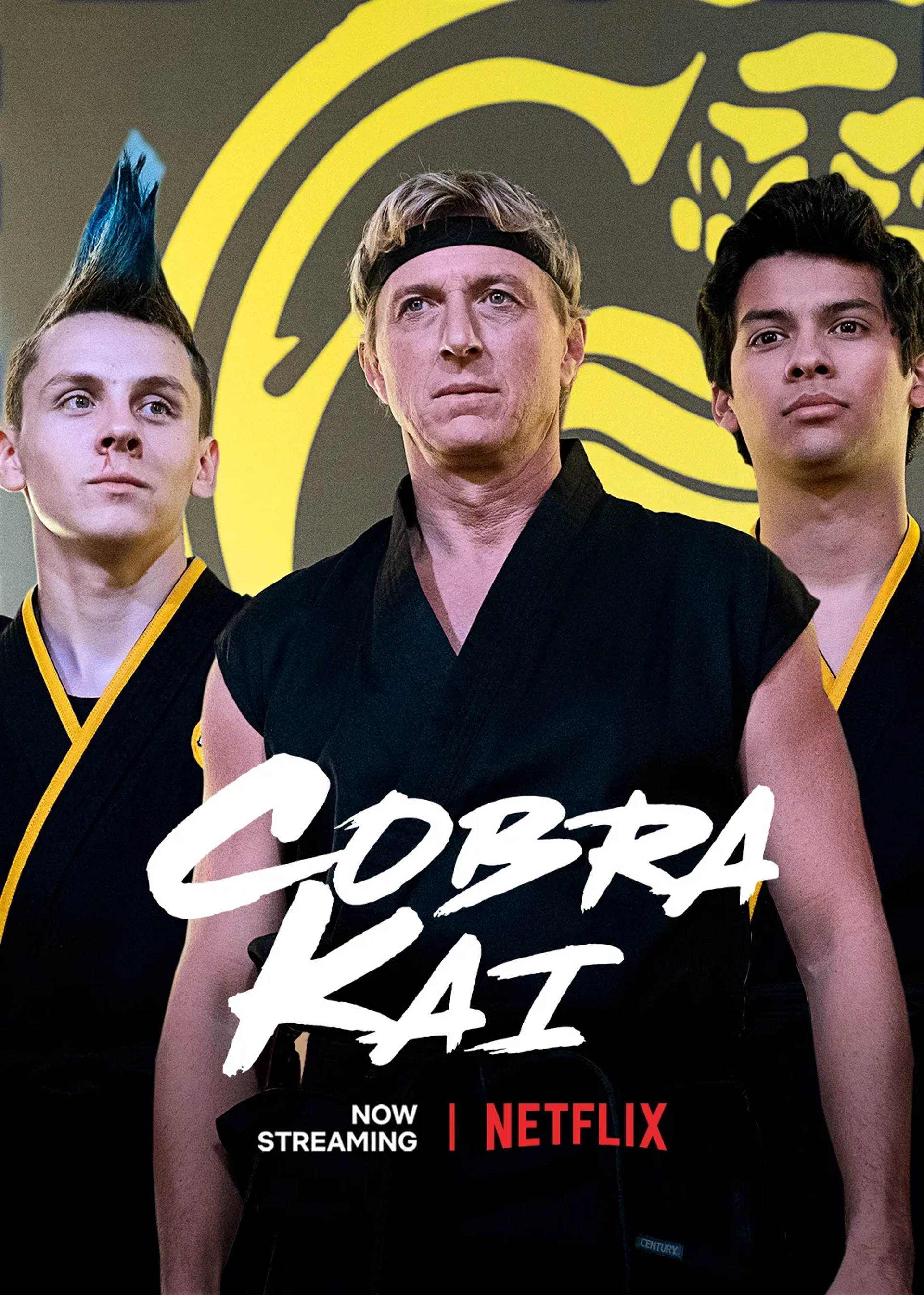 William Zabka, Jacob Bertrand, and Xolo Maridueña in Cobra Kai (2018)