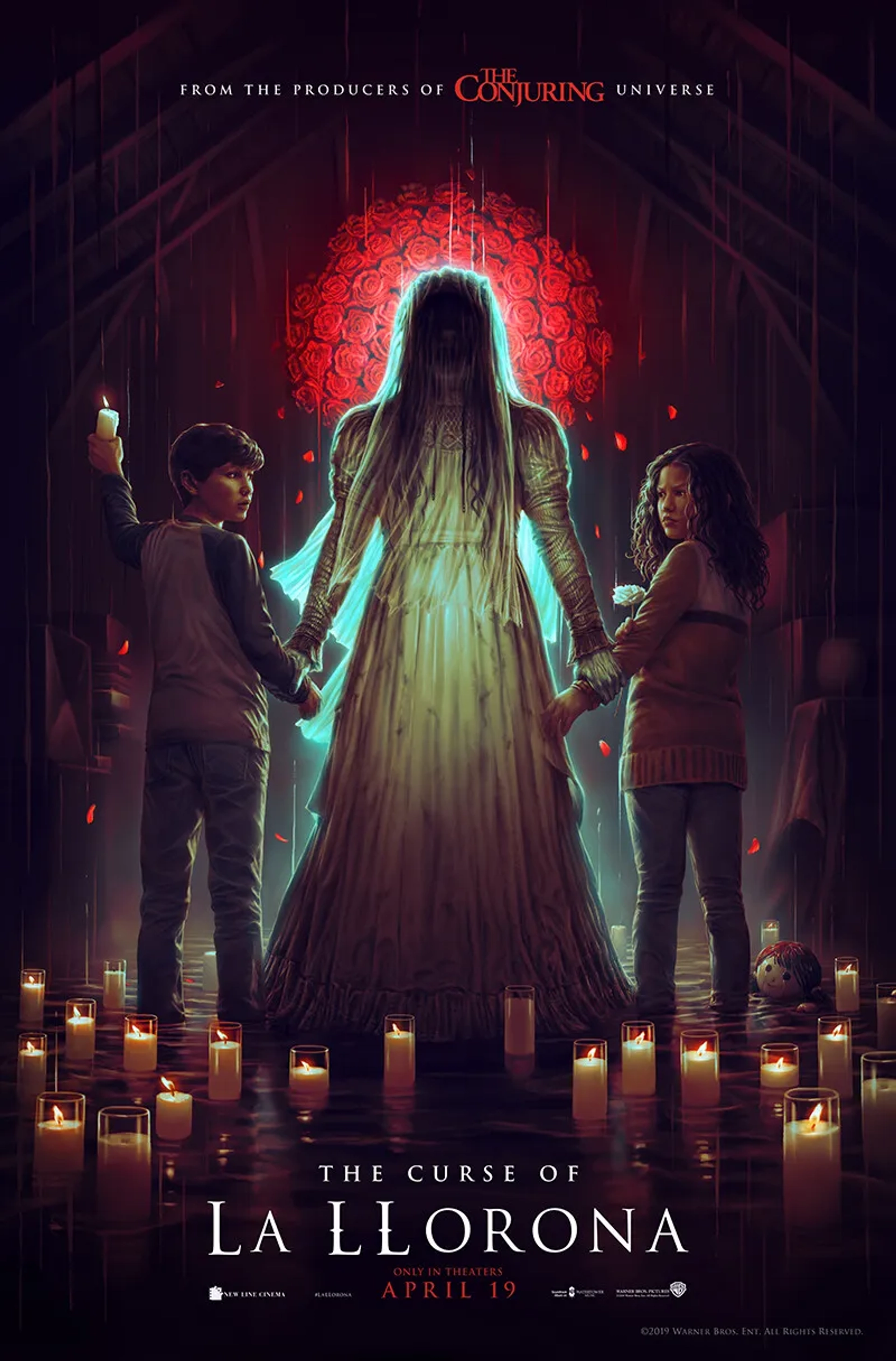 Marisol Ramirez, Jaynee-Lynne Kinchen, and Roman Christou in The Curse of La Llorona (2019)