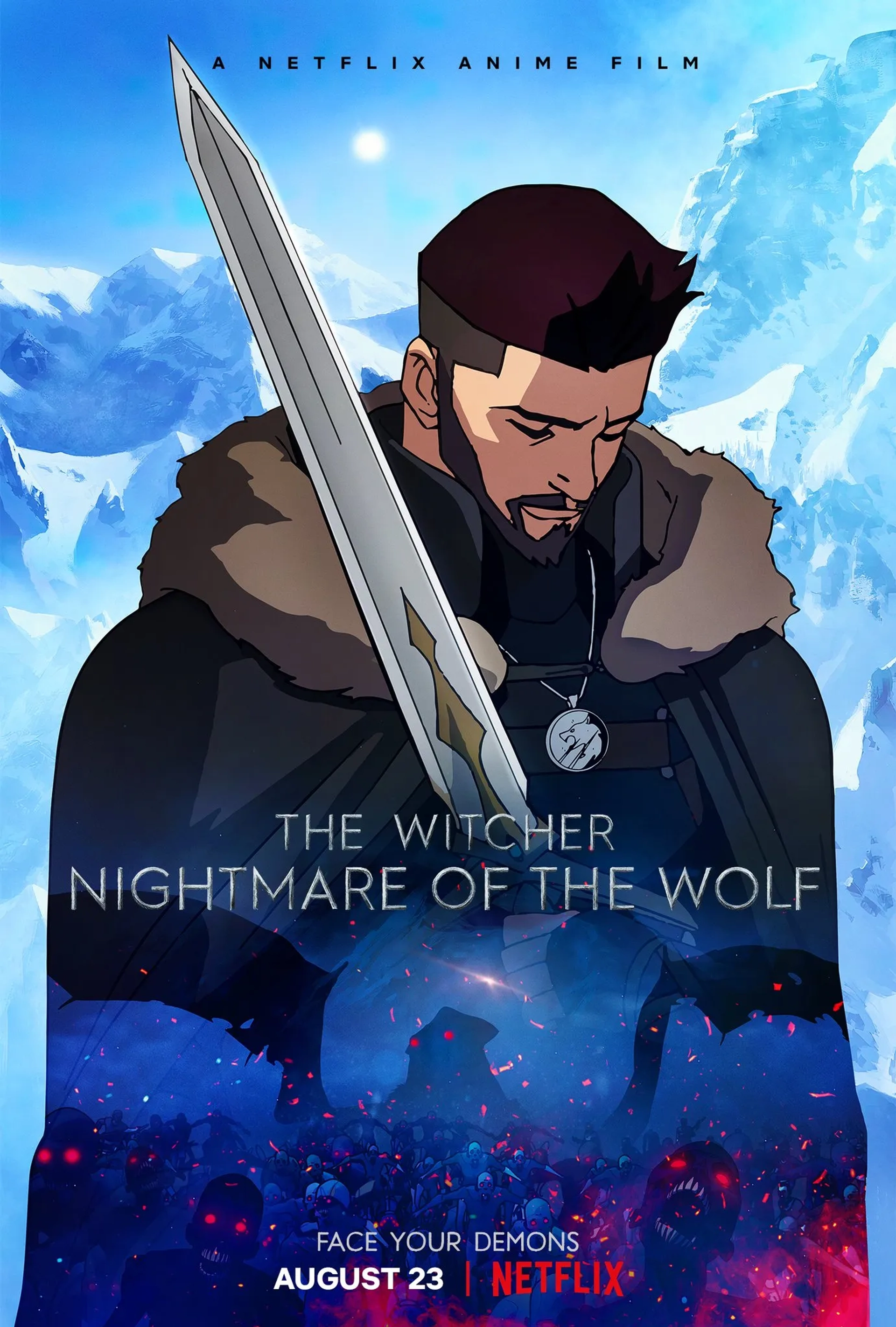 Theo James in The Witcher: Nightmare of the Wolf (2021)