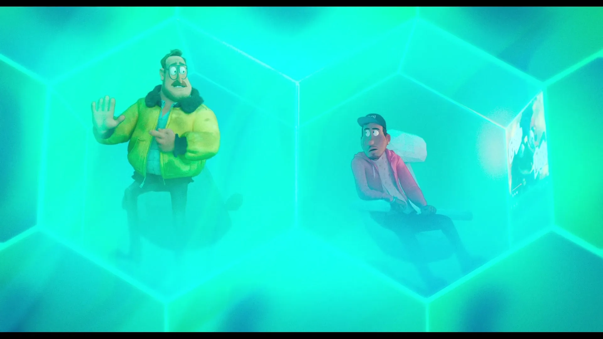 Danny McBride and Eric André in The Mitchells vs the Machines (2021)