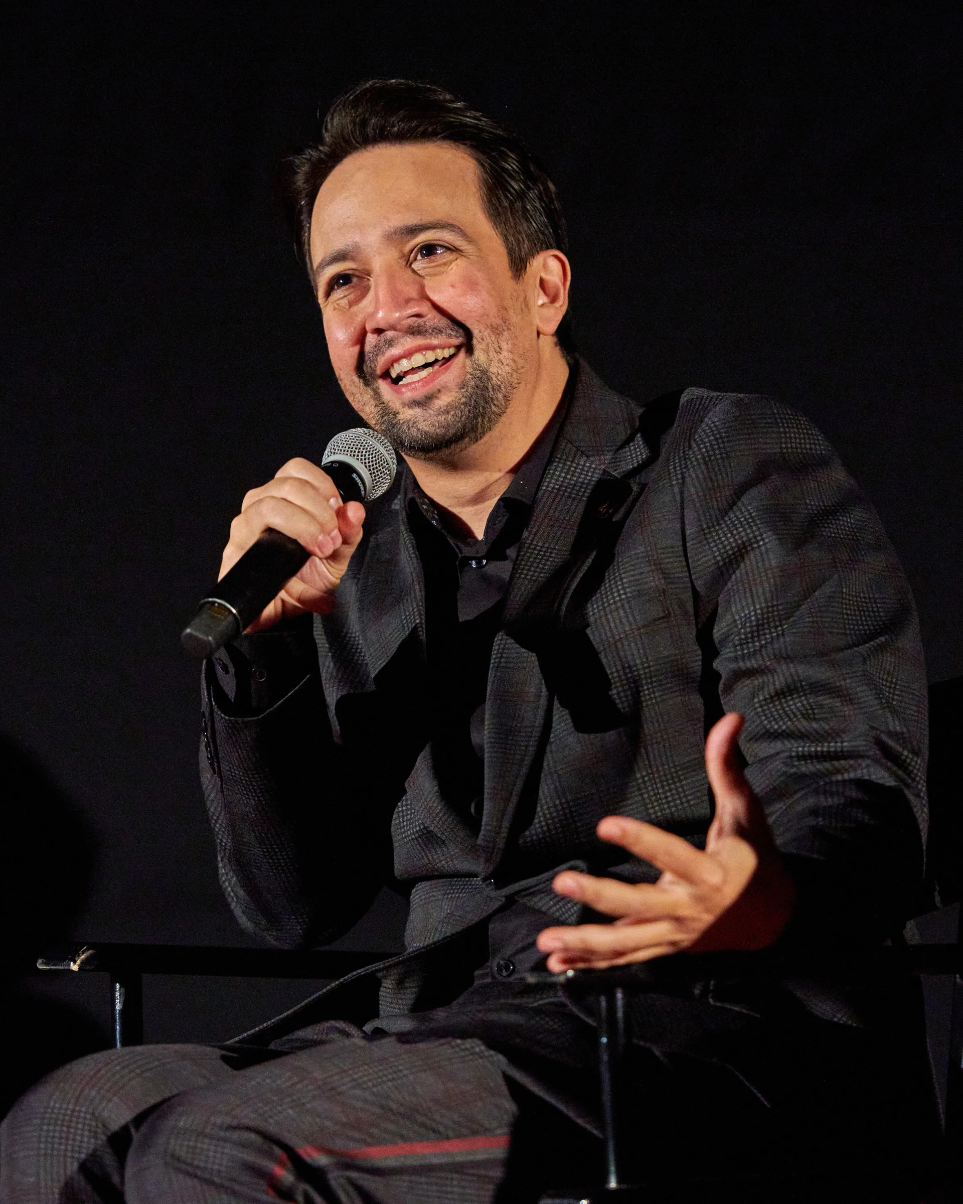 Lin-Manuel Miranda at an event for tick, tick... BOOM! (2021)