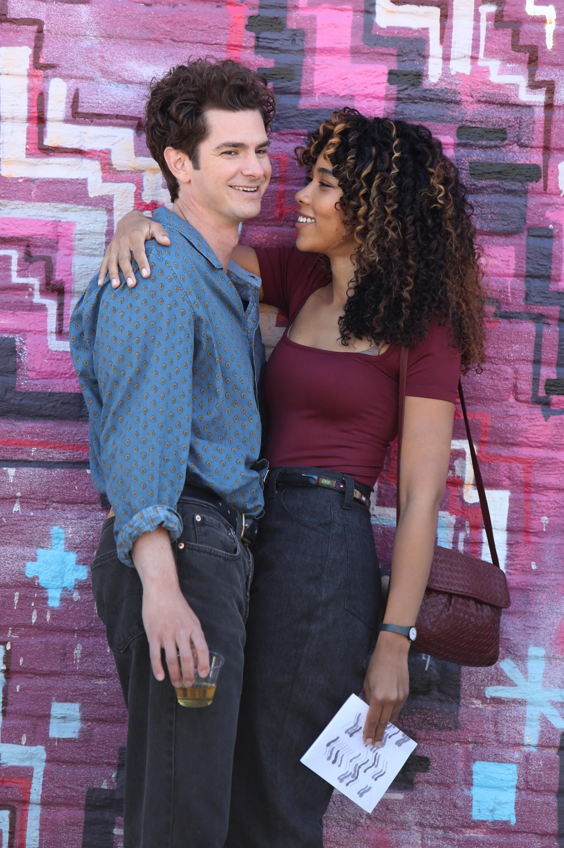 Andrew Garfield and Alexandra Shipp at an event for tick, tick... BOOM! (2021)