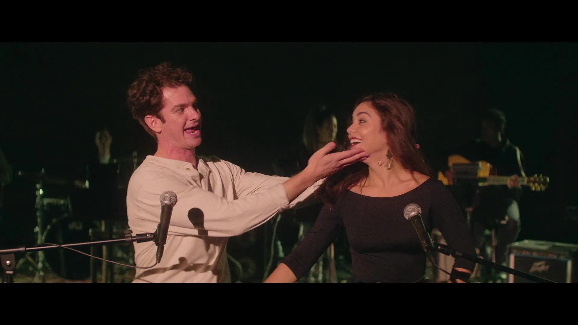 Vanessa Hudgens and Andrew Garfield in tick, tick... BOOM! (2021)