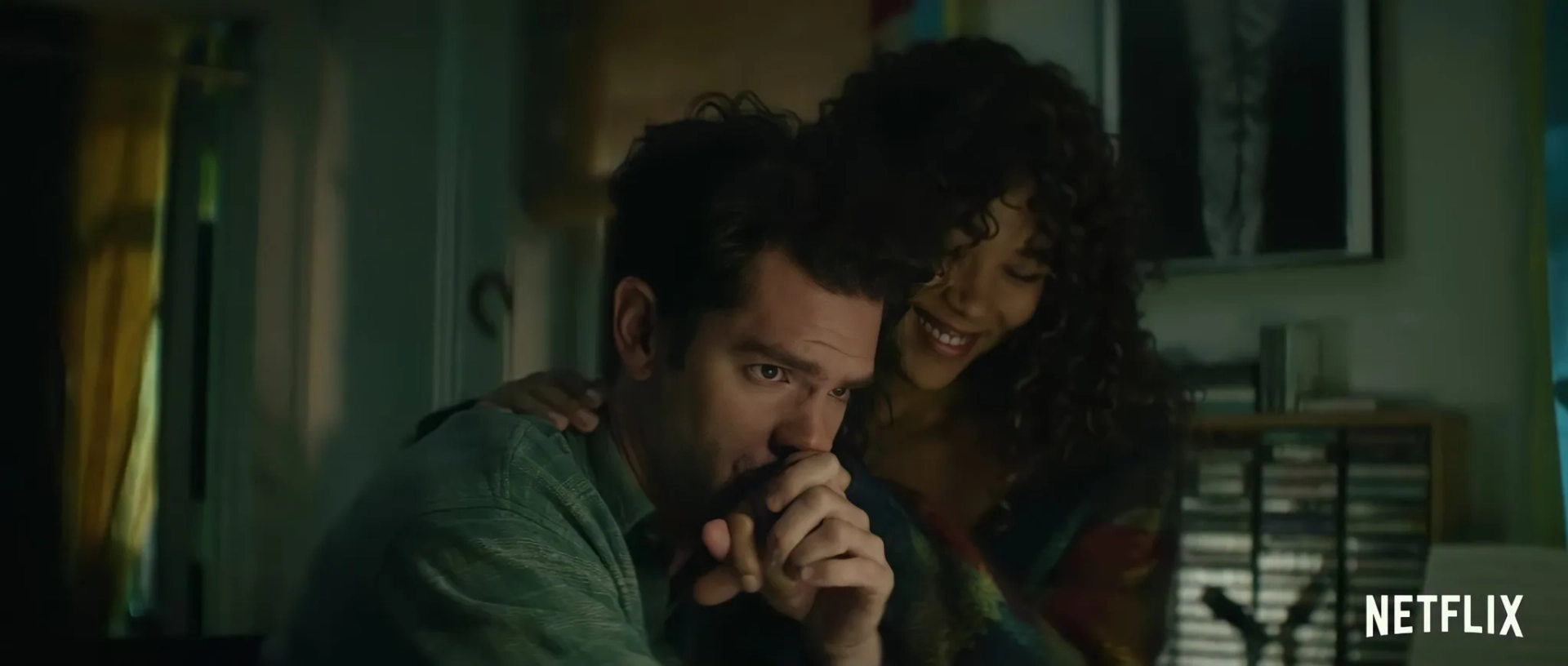 Andrew Garfield and Alexandra Shipp in tick, tick... BOOM! (2021)