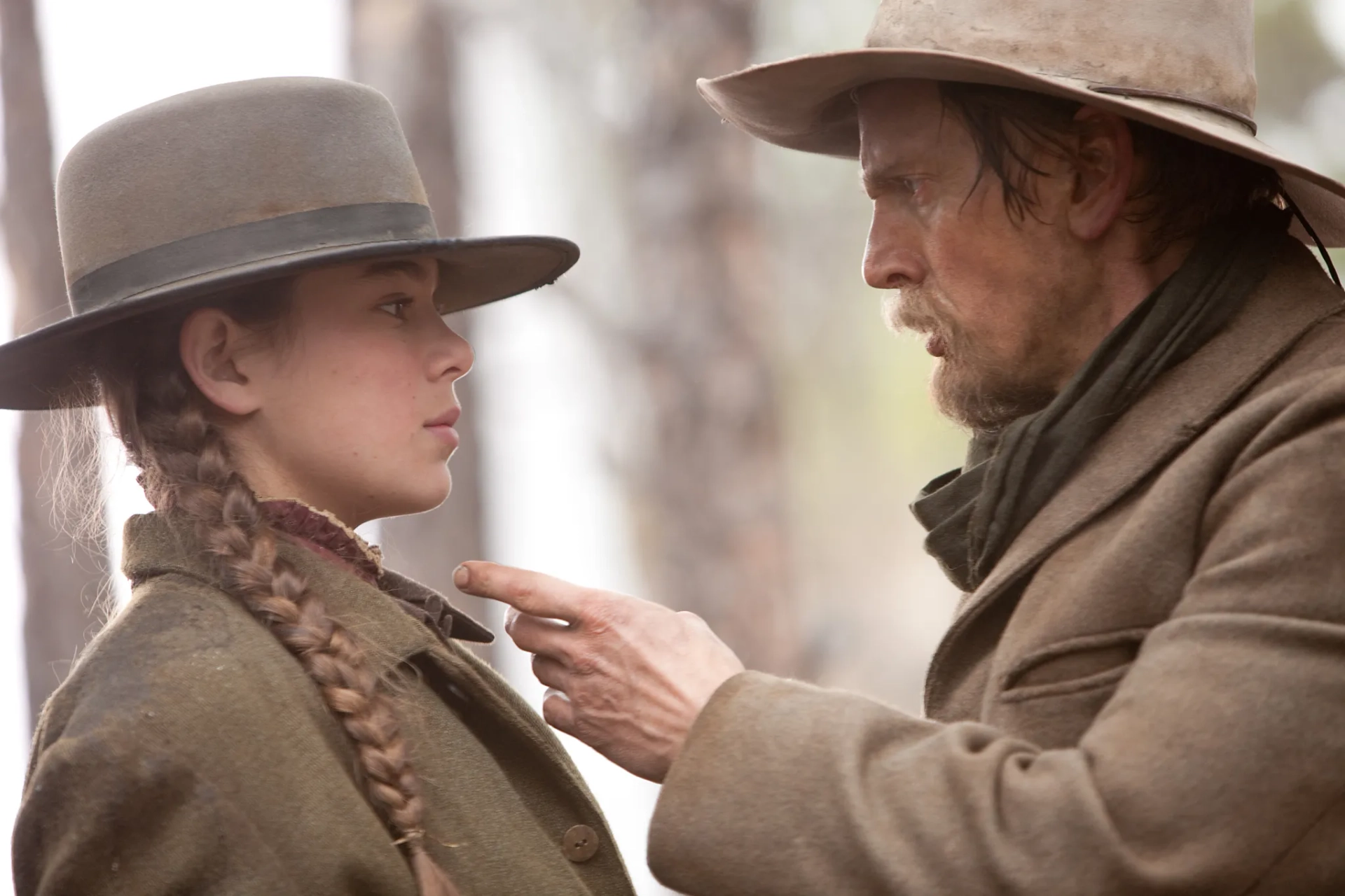 Barry Pepper and Hailee Steinfeld in True Grit (2010)