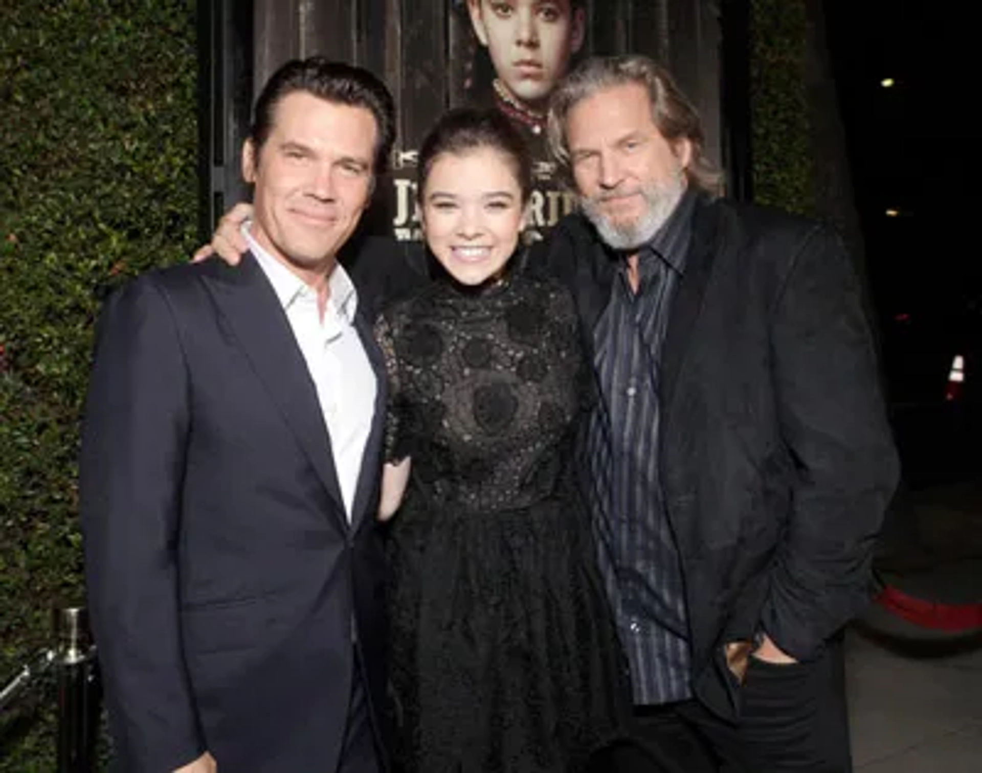 Jeff Bridges, Josh Brolin, and Hailee Steinfeld at an event for True Grit (2010)