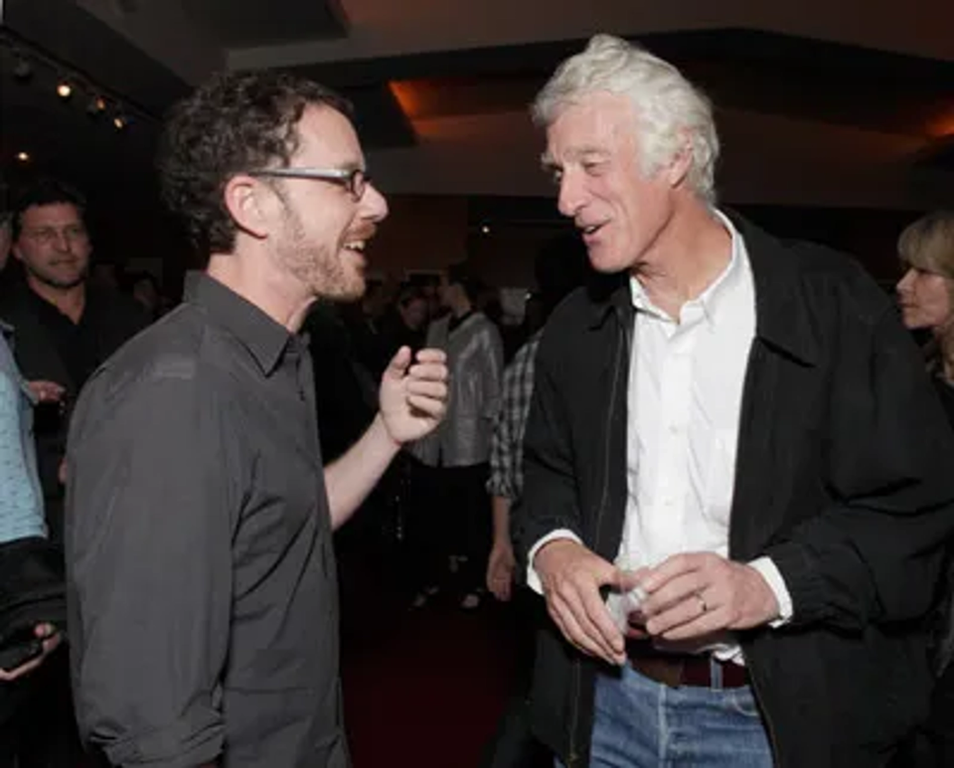 Ethan Coen and Roger Deakins at an event for True Grit (2010)