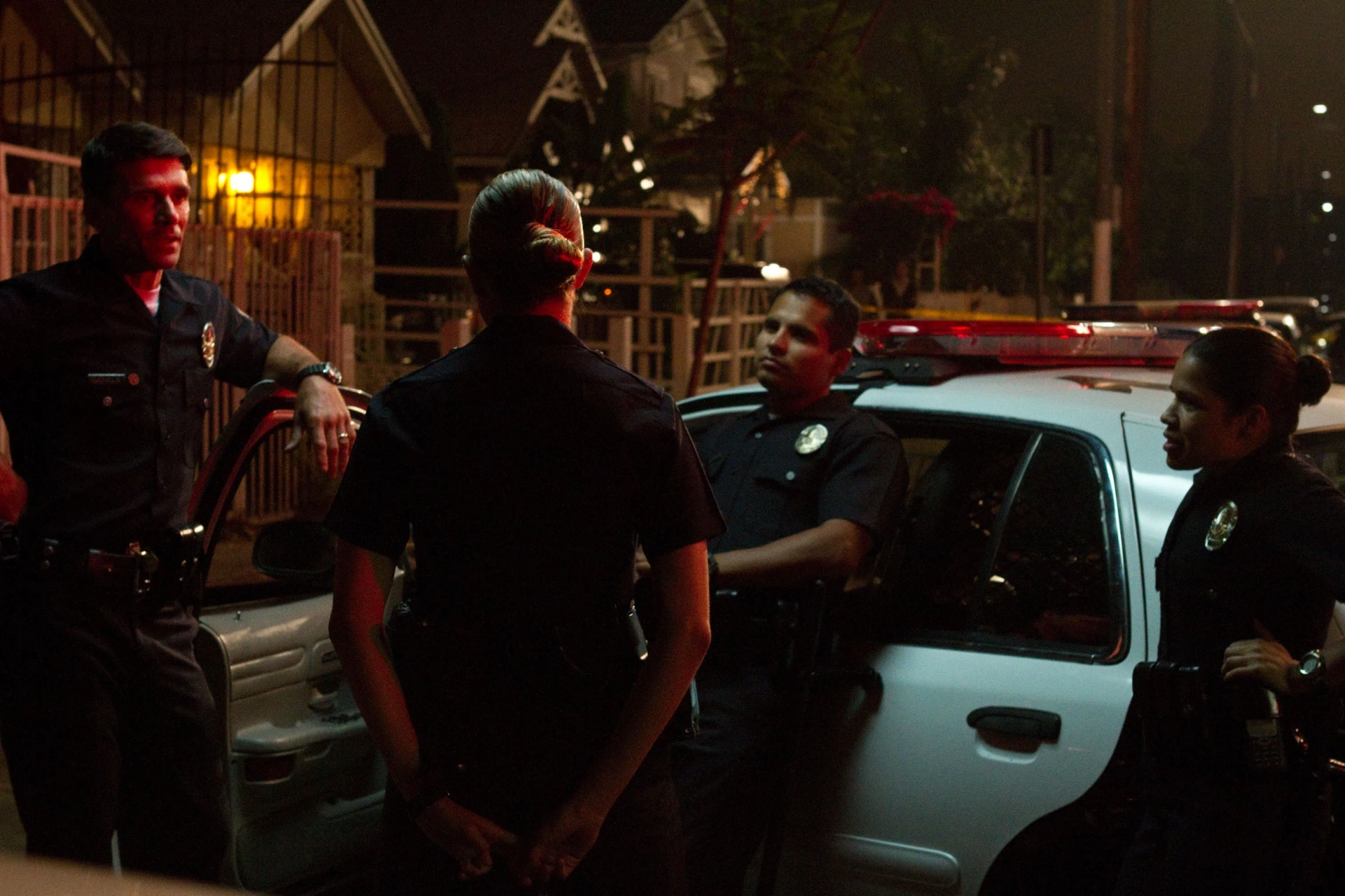 Frank Grillo, Michael Peña, America Ferrera, and Cody Horn in End of Watch (2012)