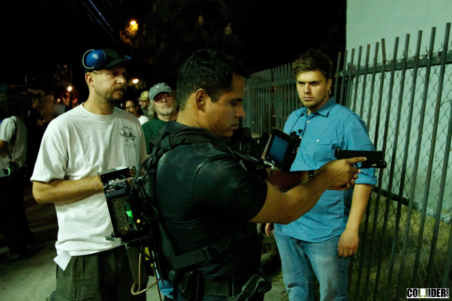 David Ayer, Michael Peña, and Roman Vasyanov in End of Watch (2012)