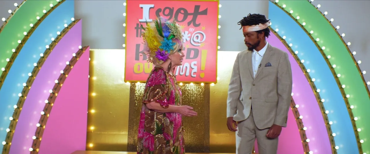 Elaine A. Clark and LaKeith Stanfield in Sorry to Bother You (2018)