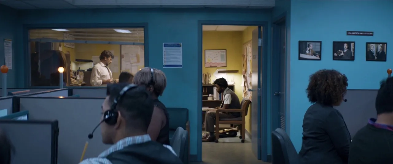 Robert Longstreet and LaKeith Stanfield in Sorry to Bother You (2018)