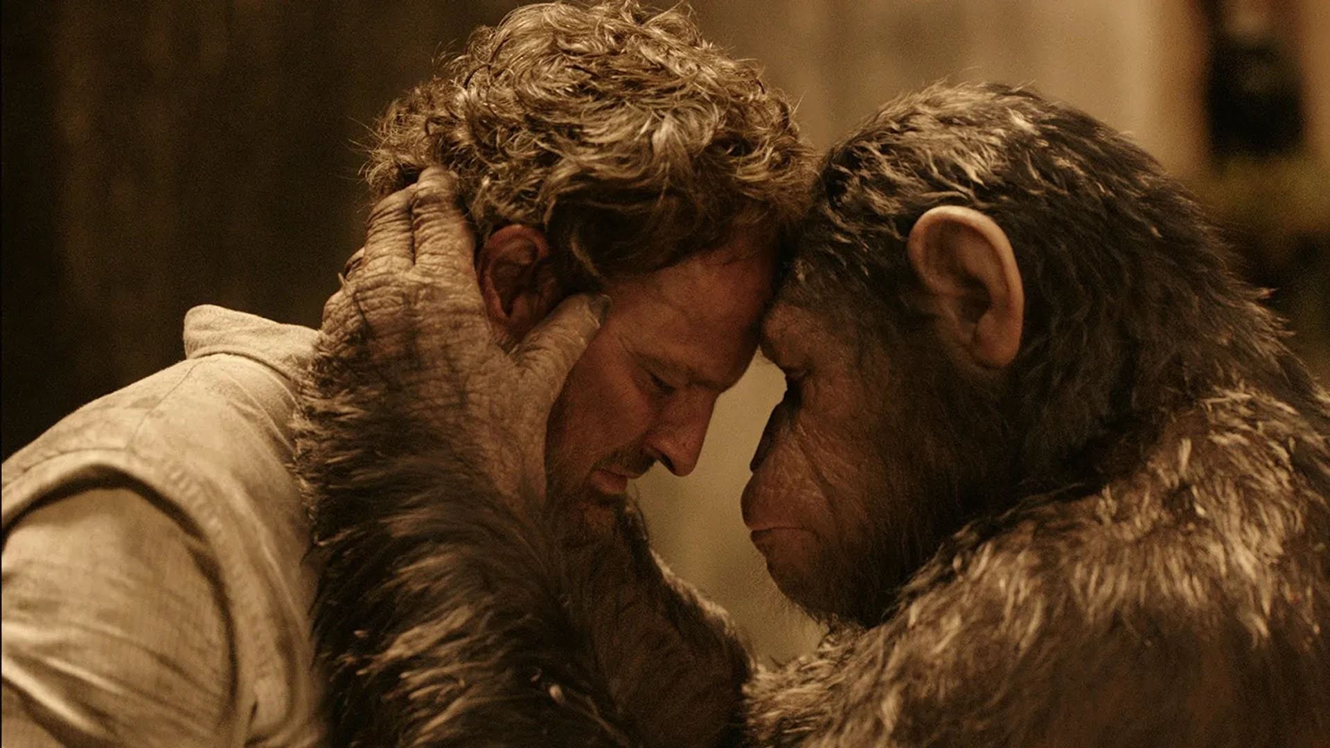 Jason Clarke and Andy Serkis in Dawn of the Planet of the Apes (2014)