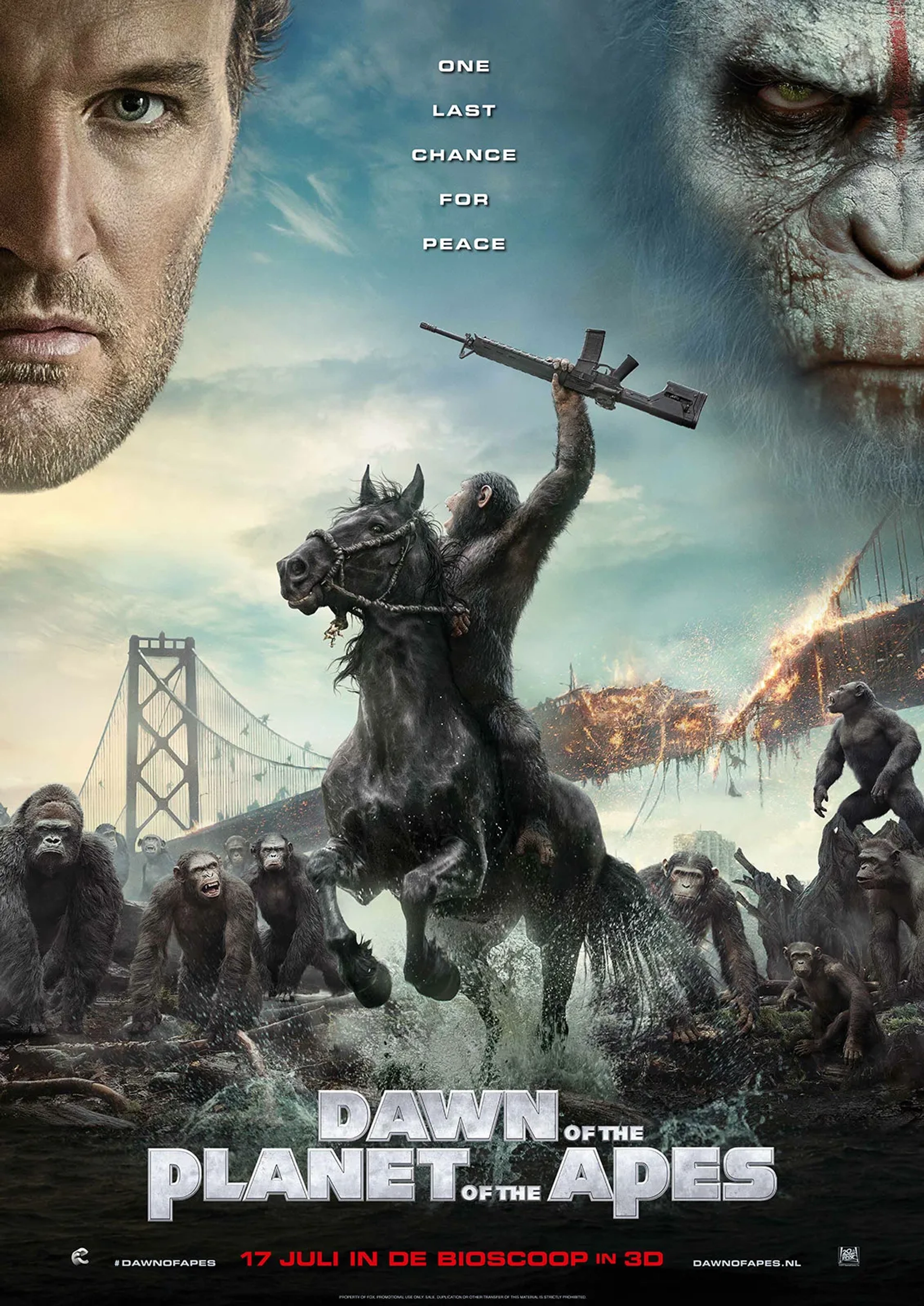 Jason Clarke, Andy Serkis, Terry Notary, and Scott Lang in Dawn of the Planet of the Apes (2014)