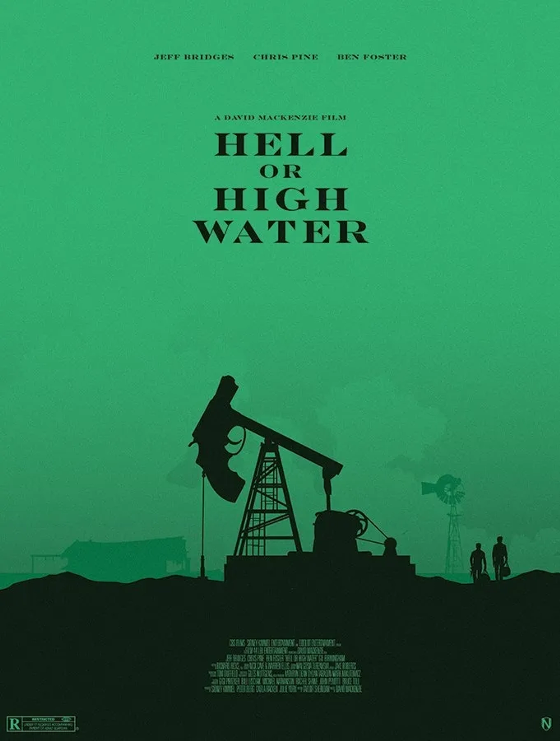 Ben Foster and Chris Pine in Hell or High Water (2016)