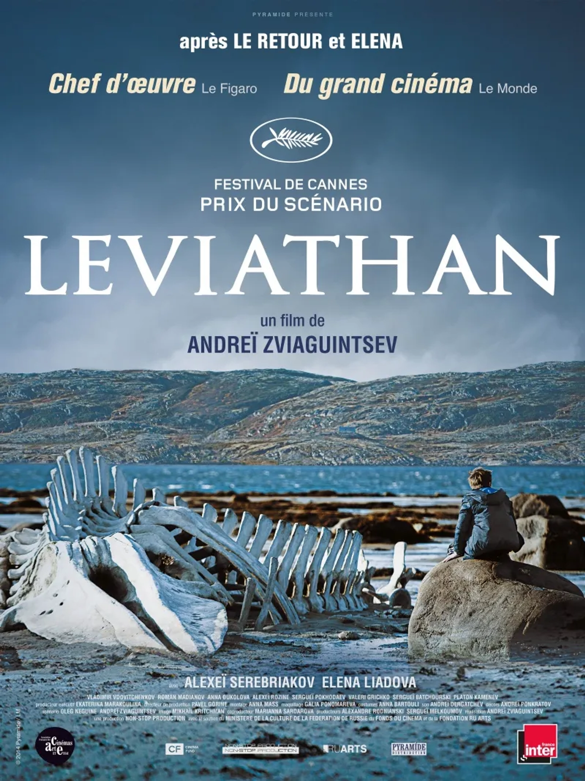 Aleksey Serebryakov, Roman Madyanov, Vladimir Vdovichenkov, and Elena Lyadova in Leviathan (2014)