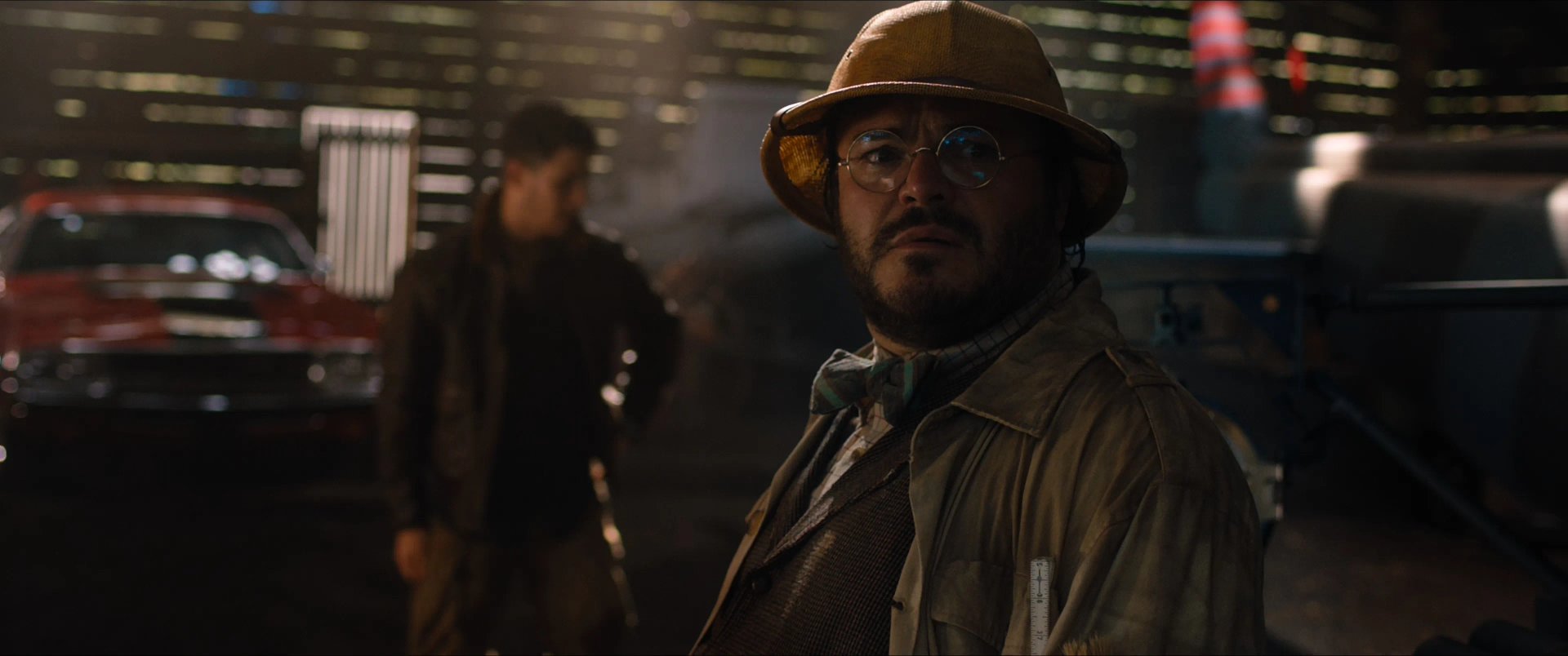 Jack Black and Nick Jonas in Jumanji: Welcome to the Jungle (2017)