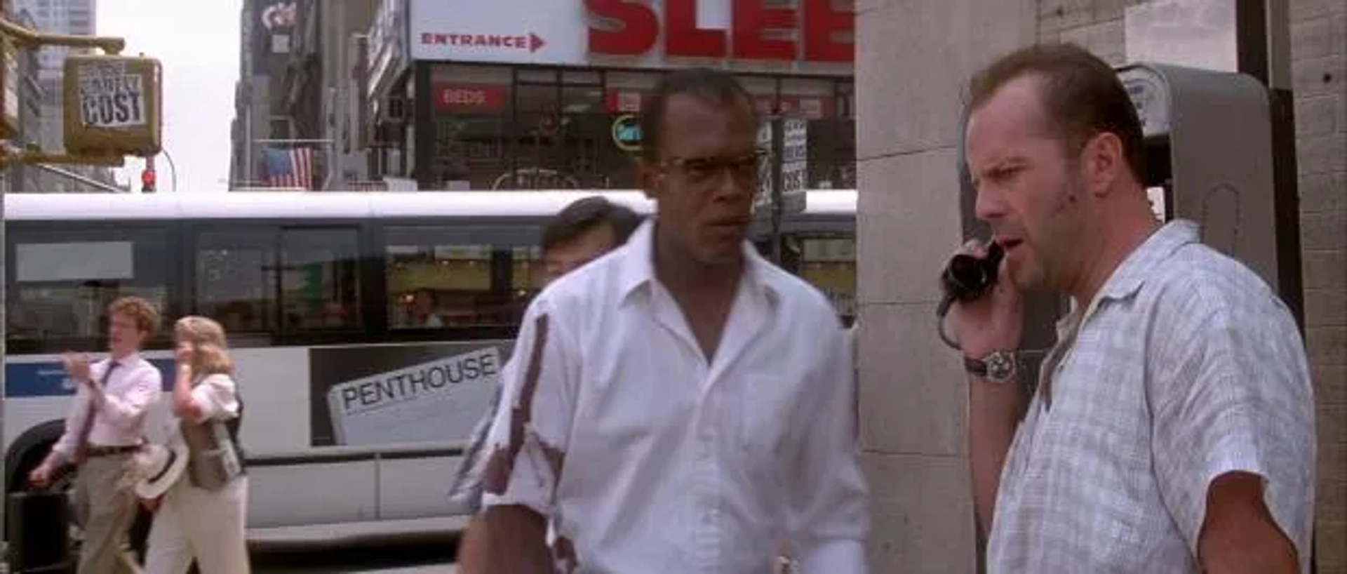 Samuel L. Jackson and Bruce Willis in Die Hard with a Vengeance (1995)