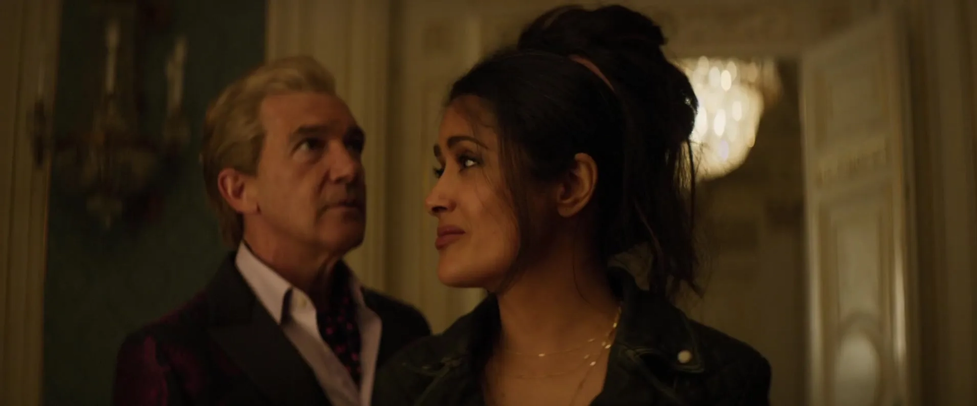 Antonio Banderas and Salma Hayek in Hitman's Wife's Bodyguard (2021)