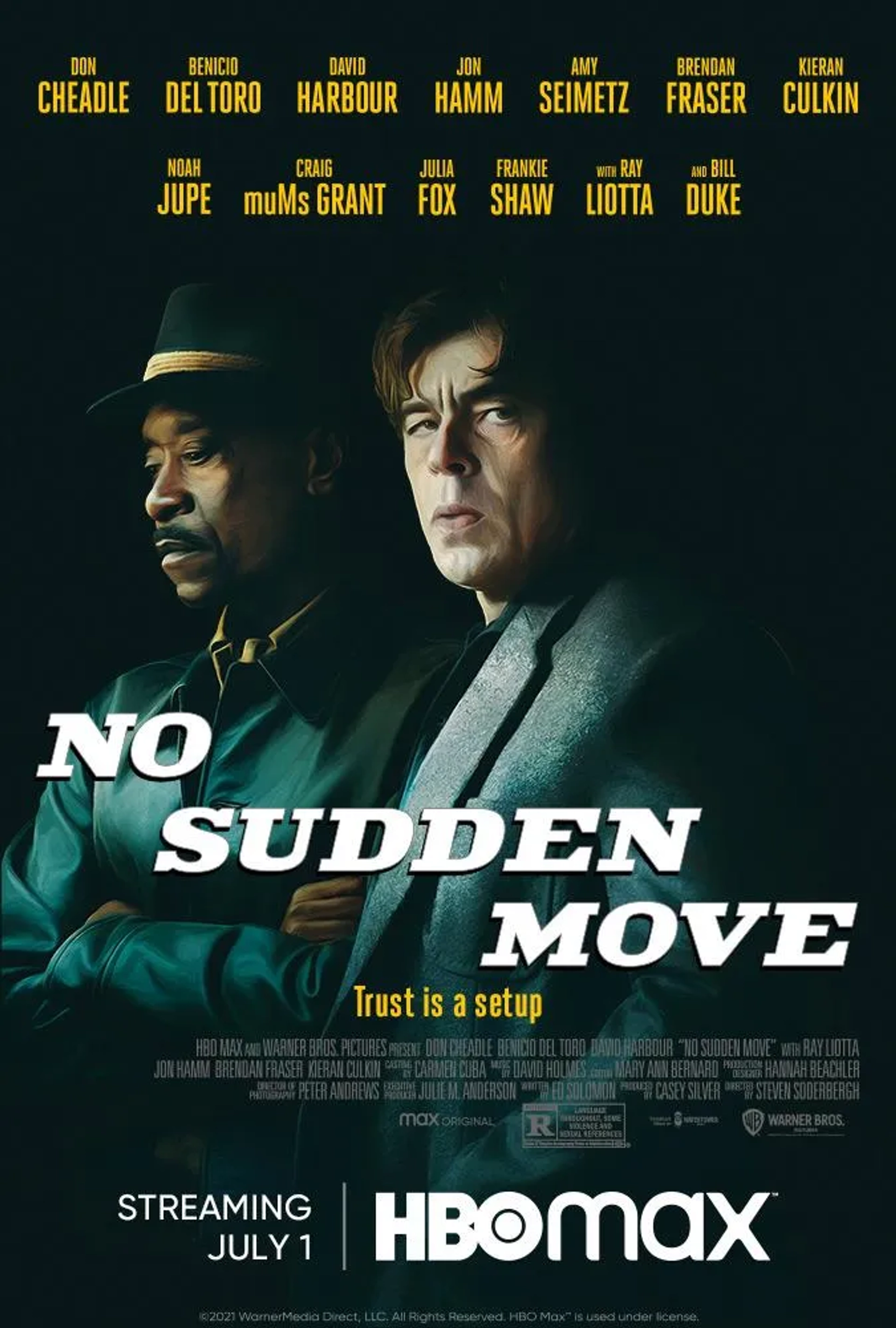 Don Cheadle and Benicio Del Toro in No Sudden Move (2021)