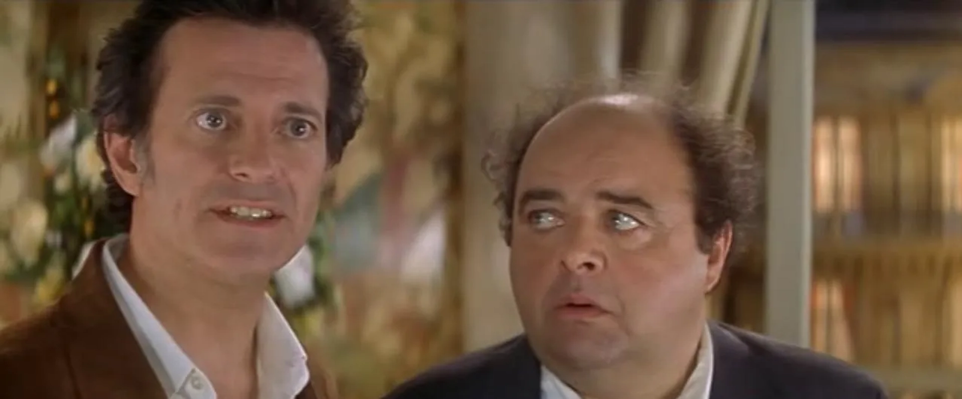 Francis Huster and Jacques Villeret in Le Dîner de Cons (1998)