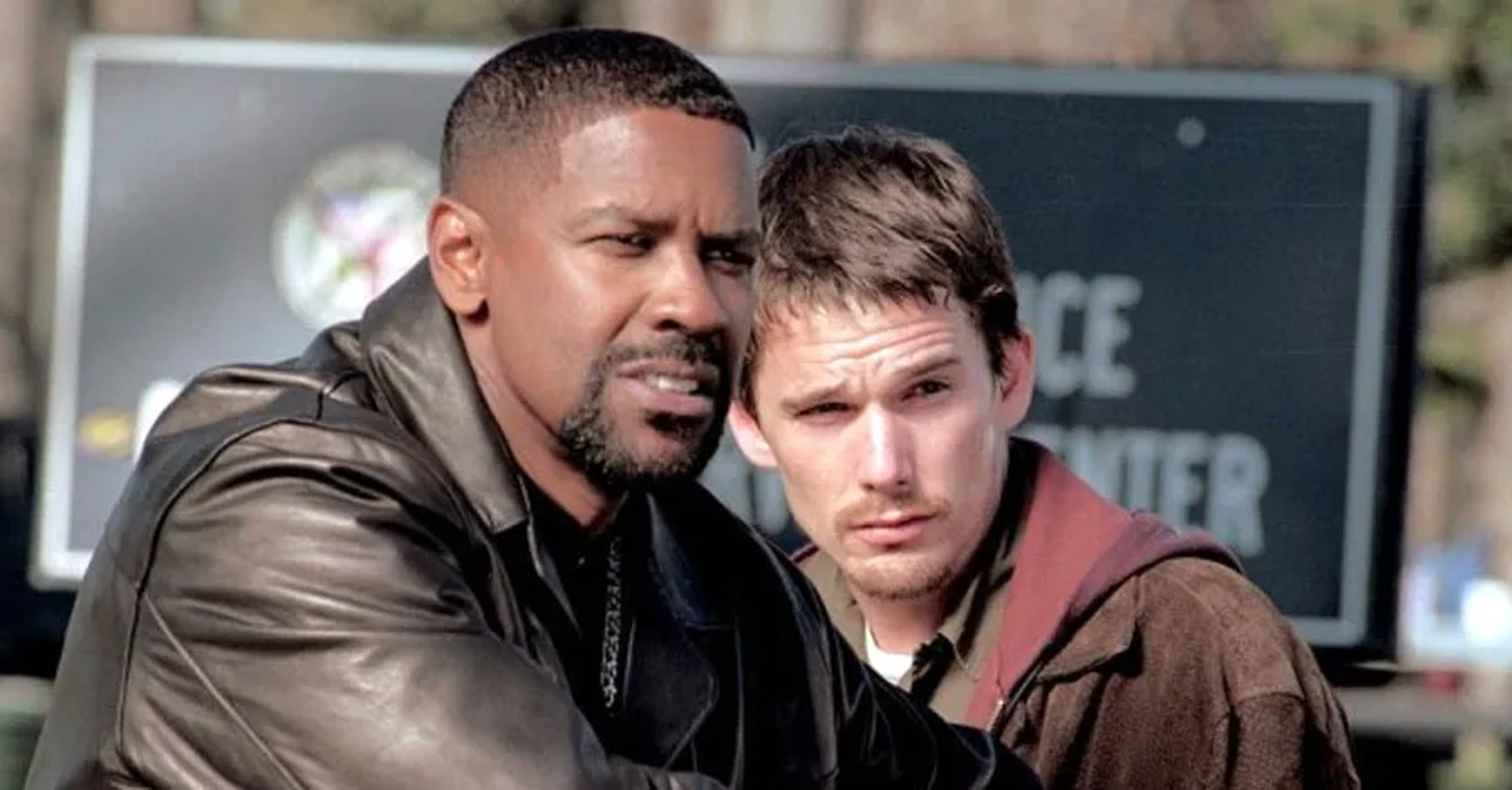 Ethan Hawke and Denzel Washington in Training Day (2001)