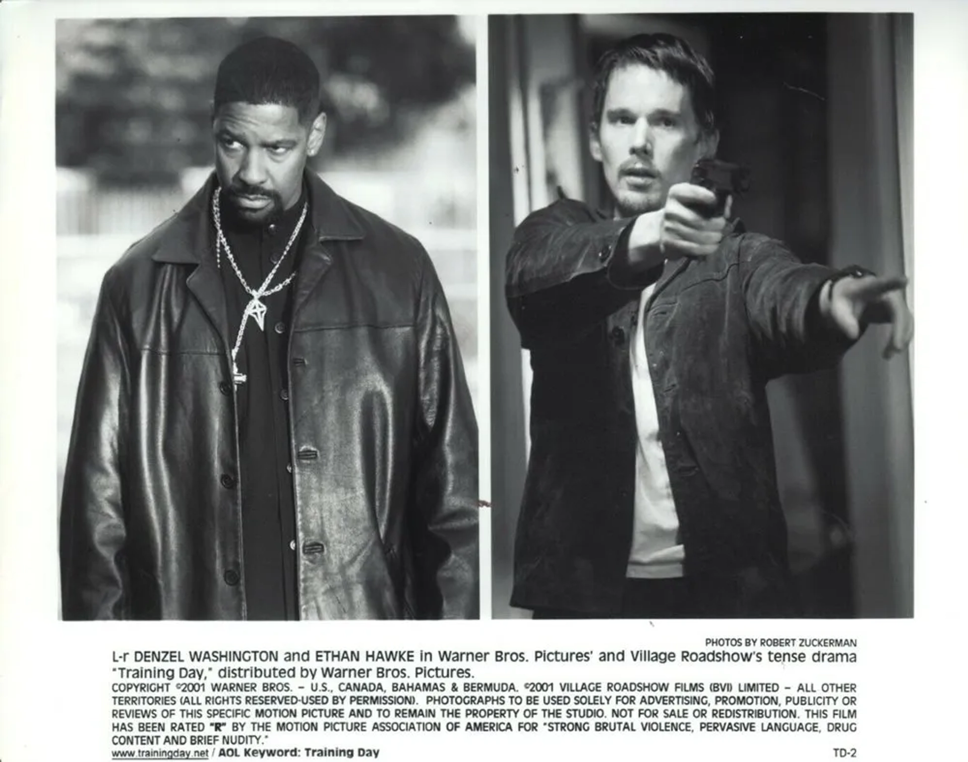 Ethan Hawke and Denzel Washington in Training Day (2001)