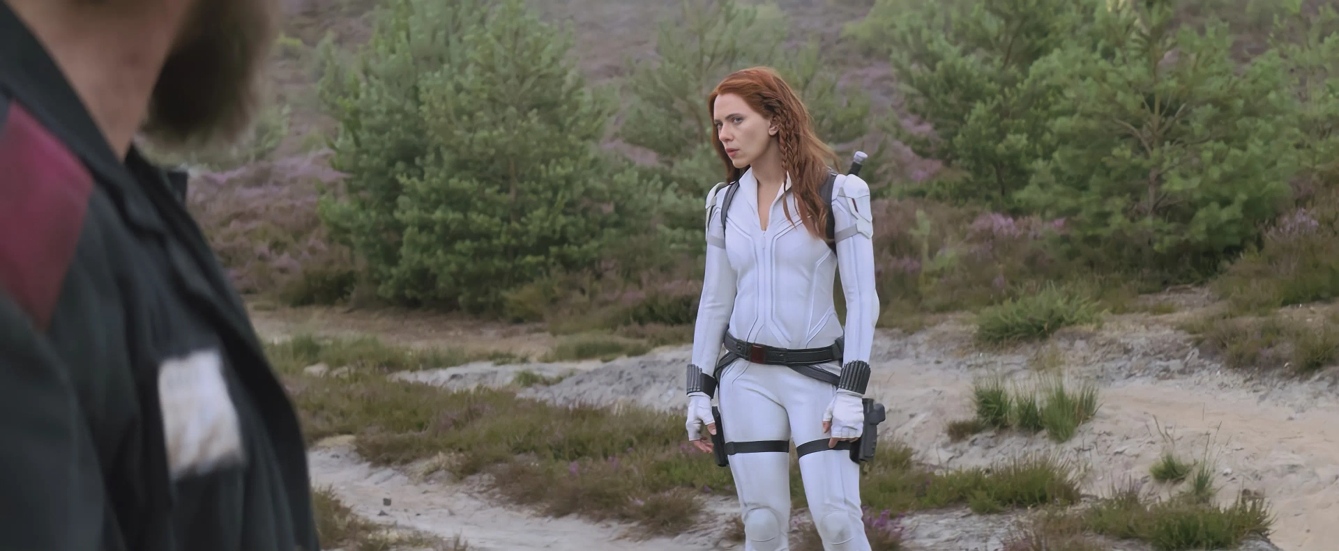 Scarlett Johansson and David Harbour in Black Widow (2021)