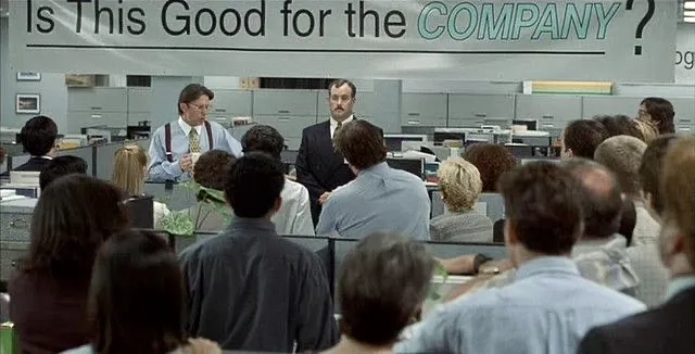 John C. McGinley and Gary Cole in Office Space (1999)