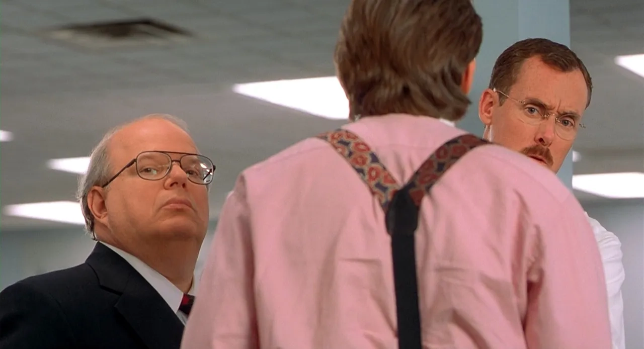 John C. McGinley, Gary Cole, and Paul Willson in Office Space (1999)