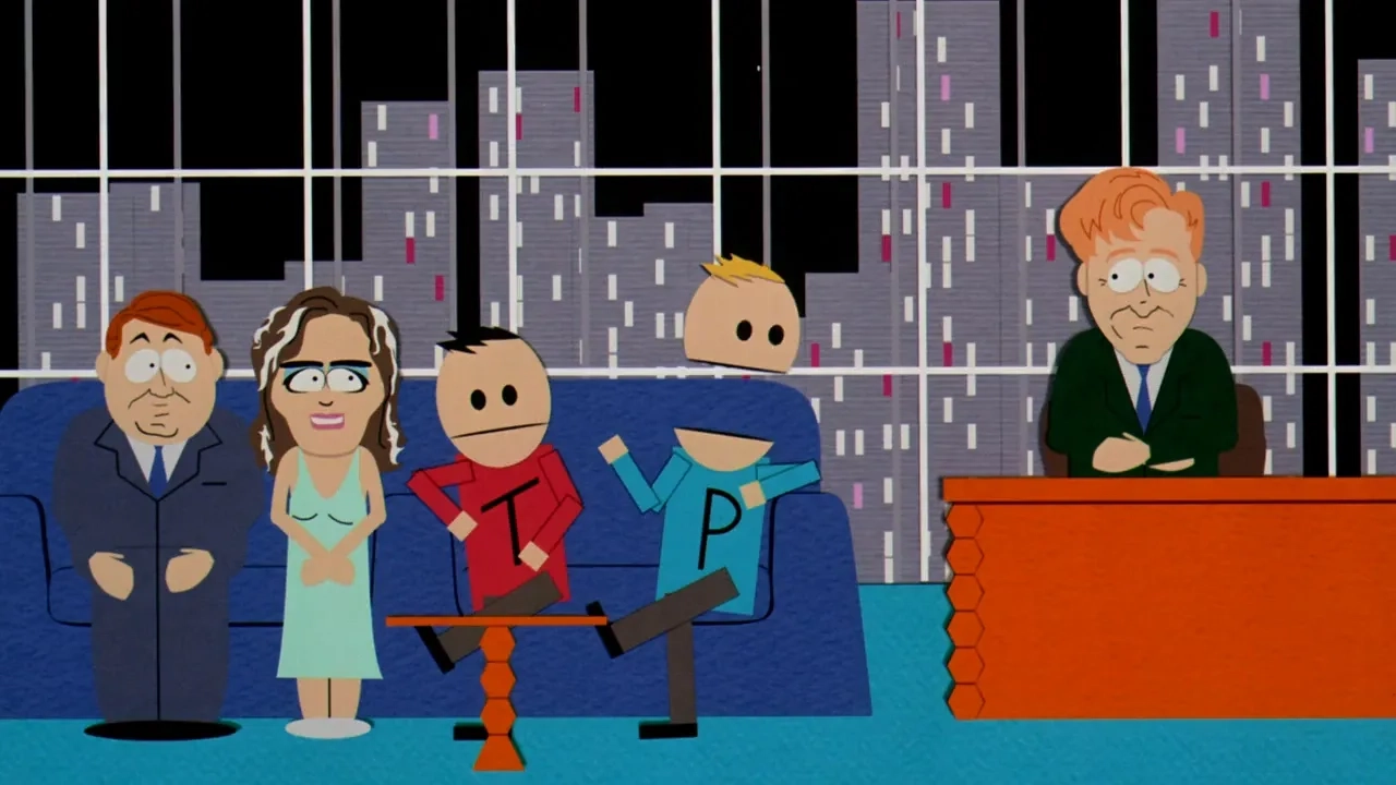 Brent Spiner, Matt Stone, and Trey Parker in South Park: Bigger, Longer & Uncut (1999)