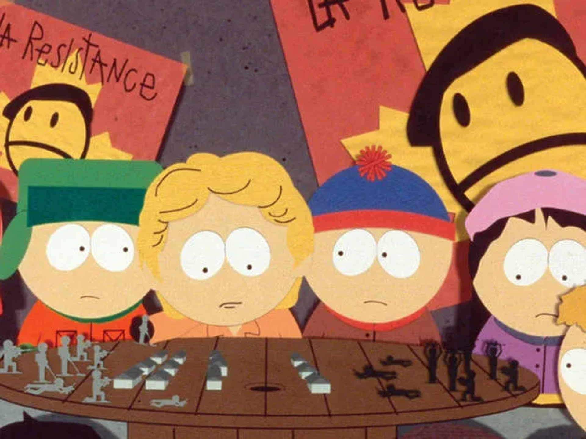 Matt Stone, Trey Parker, and Mary Kay Bergman in South Park: Bigger, Longer & Uncut (1999)