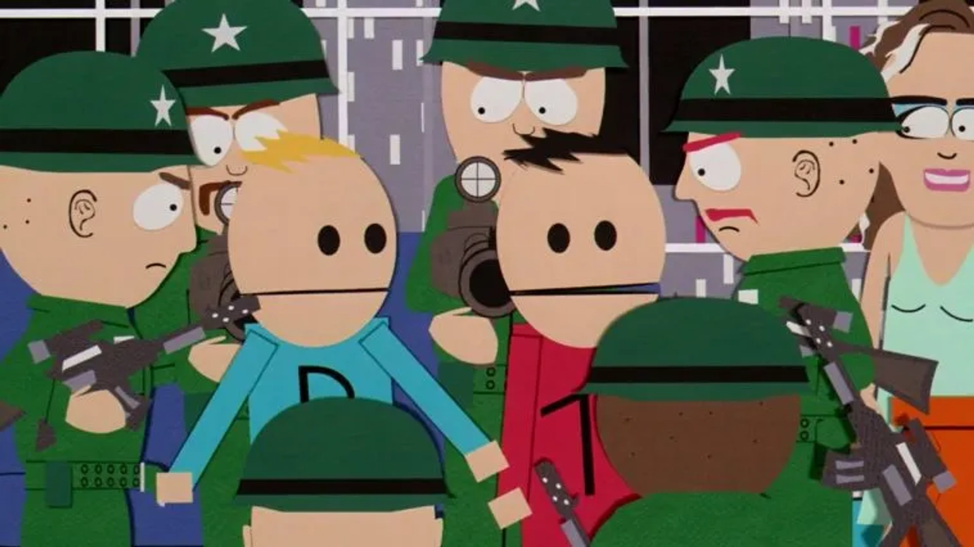 Minnie Driver, Matt Stone, and Trey Parker in South Park: Bigger, Longer & Uncut (1999)