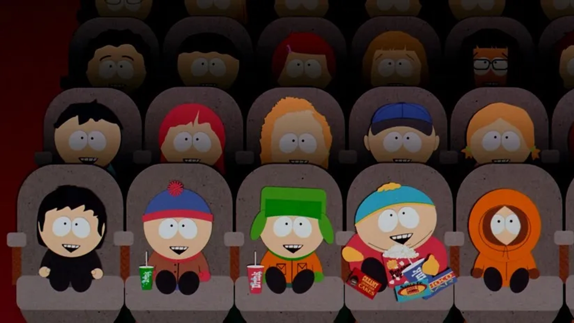 Matt Stone, Trey Parker, Mary Kay Bergman, and Jennifer Howell in South Park: Bigger, Longer & Uncut (1999)