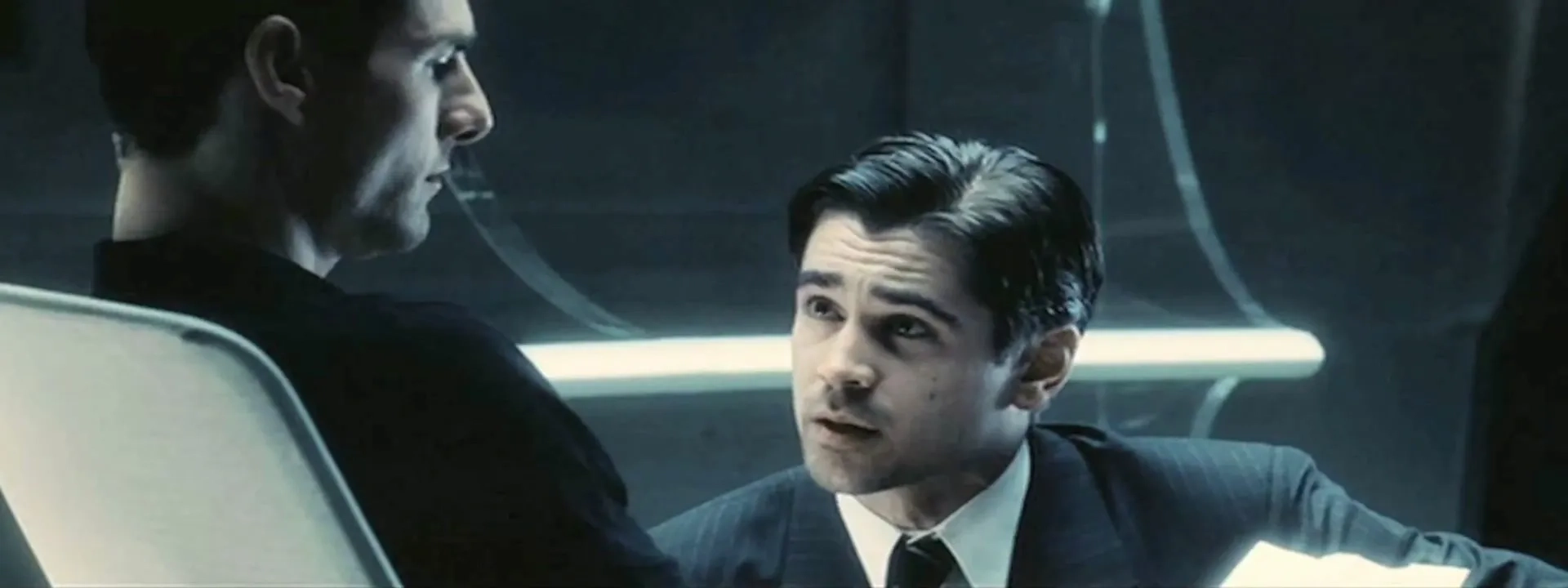 Tom Cruise and Colin Farrell in Minority Report (2002)