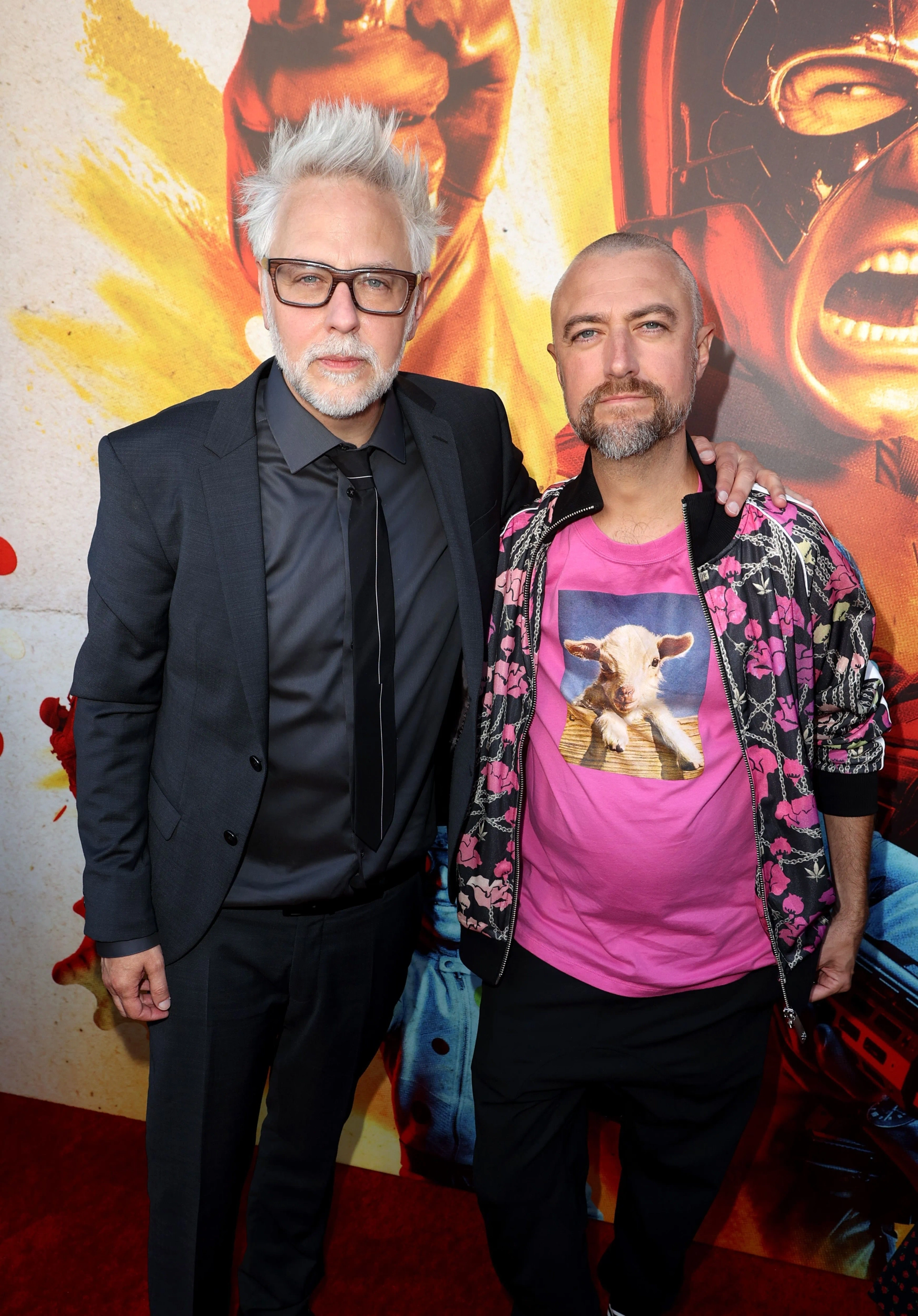 James Gunn and Sean Gunn at an event for The Suicide Squad (2021)