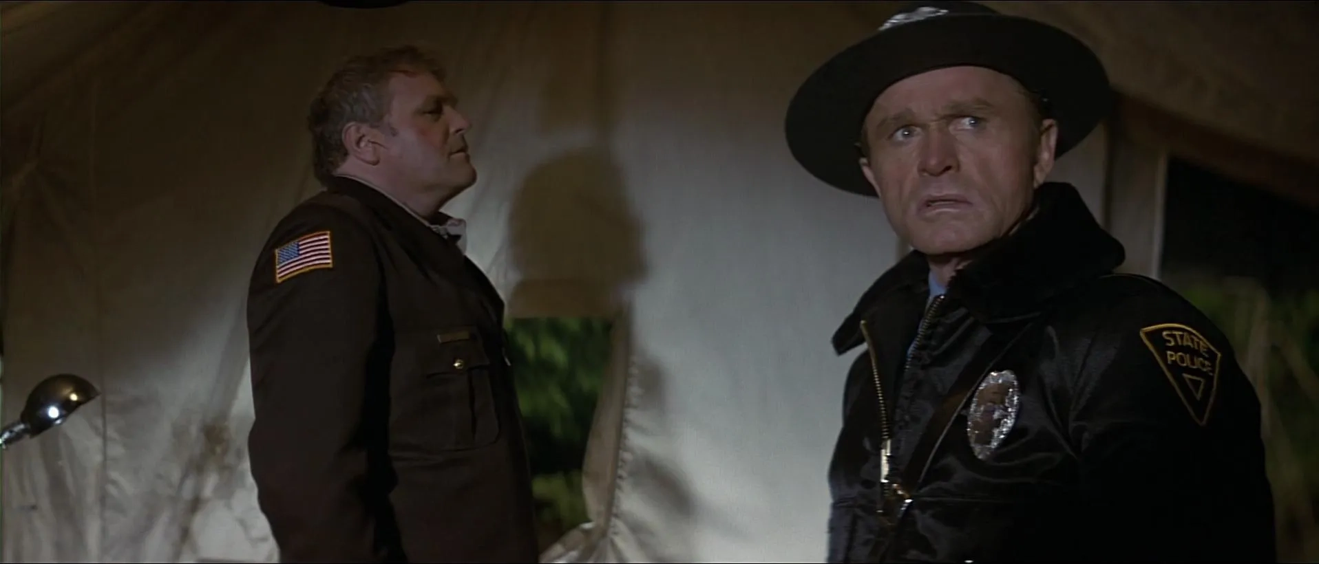 Brian Dennehy and Bill McKinney in First Blood (1982)