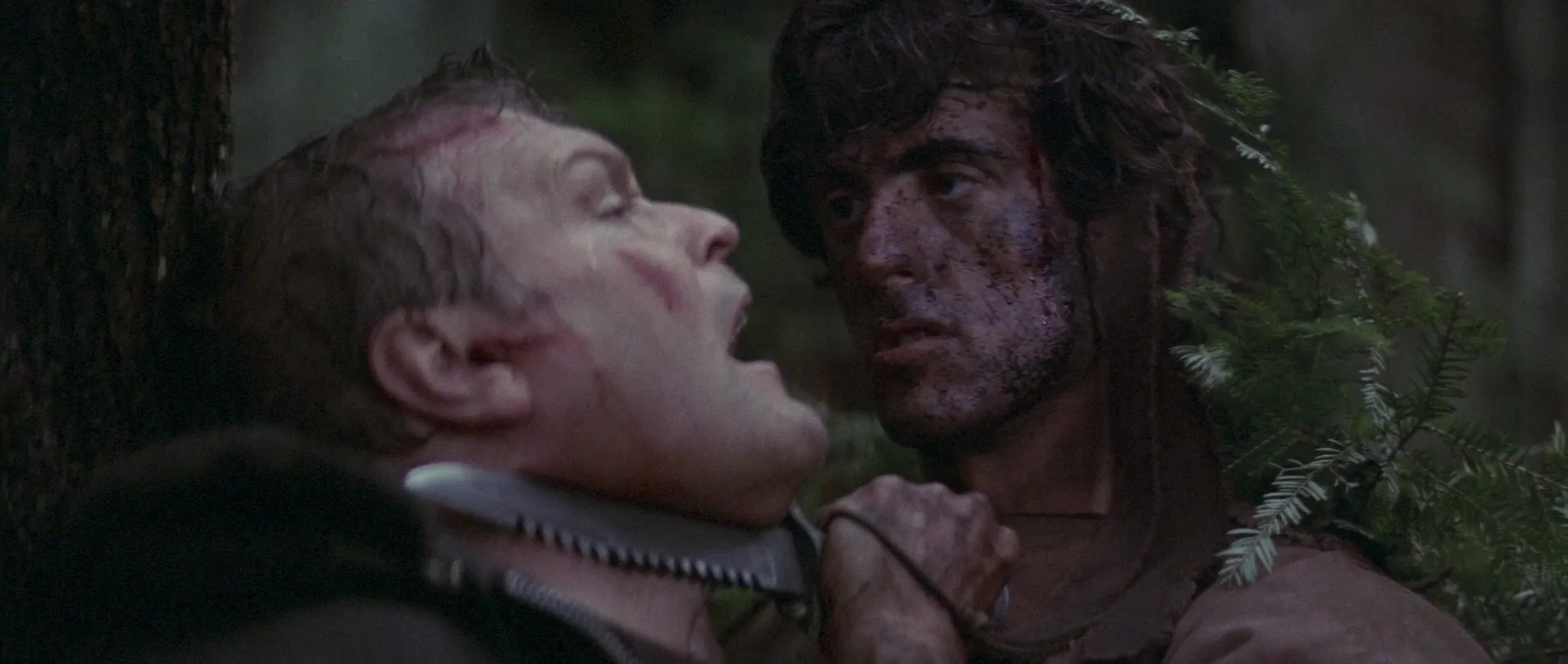 Sylvester Stallone and Brian Dennehy in First Blood (1982)