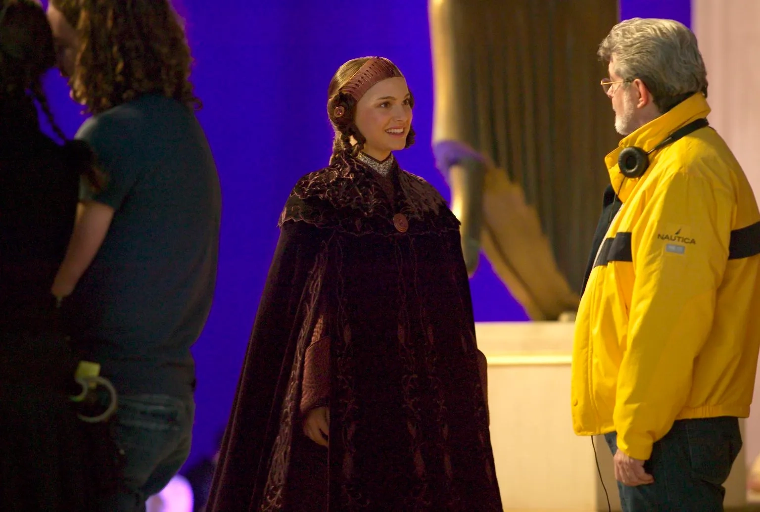 George Lucas and Natalie Portman in Star Wars: Episode III - Revenge of the Sith (2005)