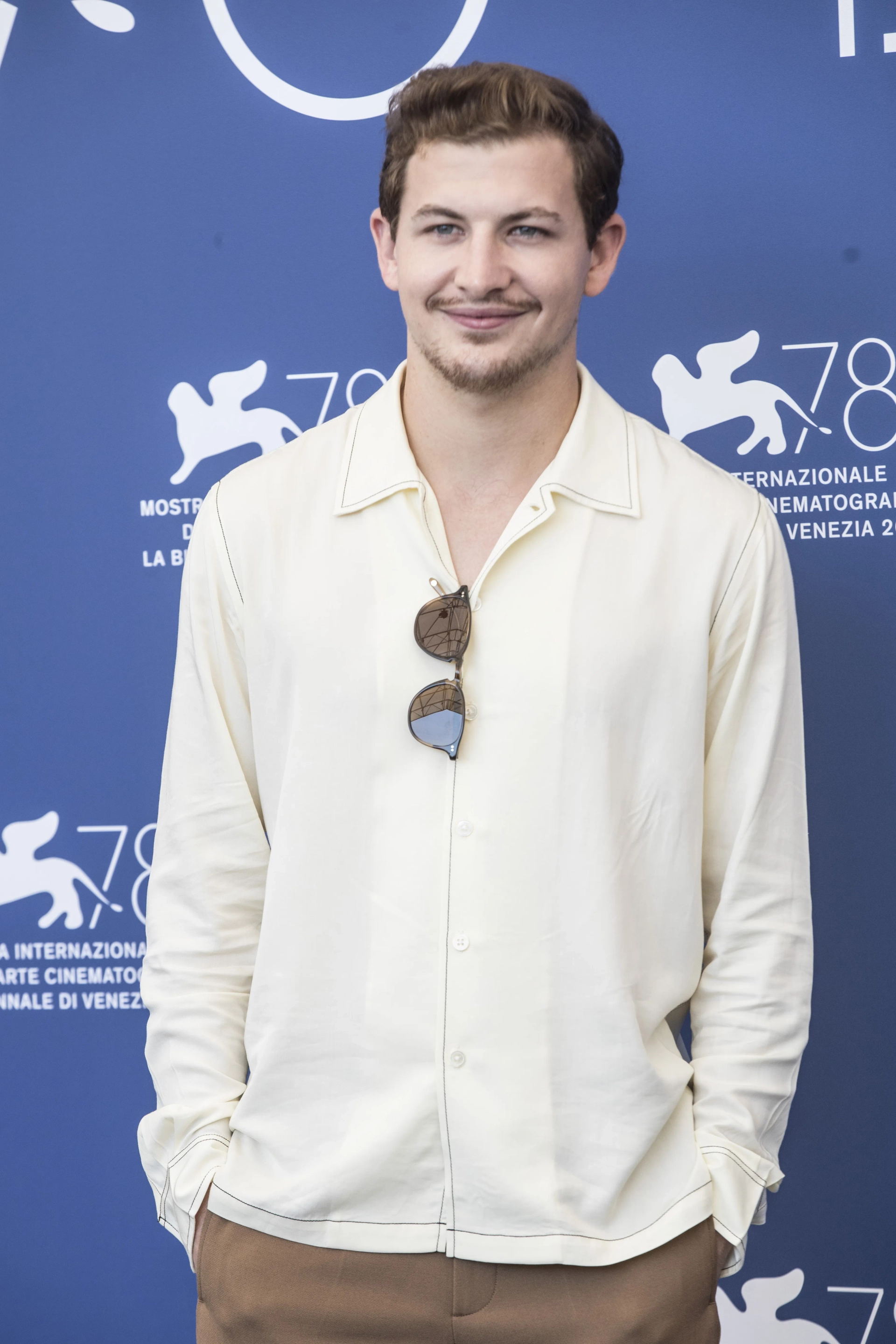 Tye Sheridan at an event for The Card Counter (2021)